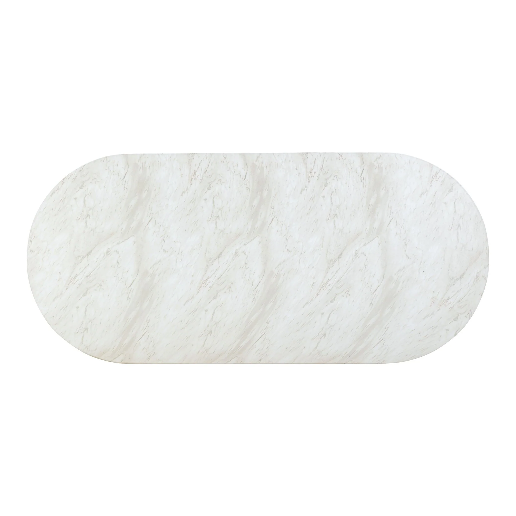 Brut White Marble Pattern Indoor/Outdoor Dining Table - Image 5