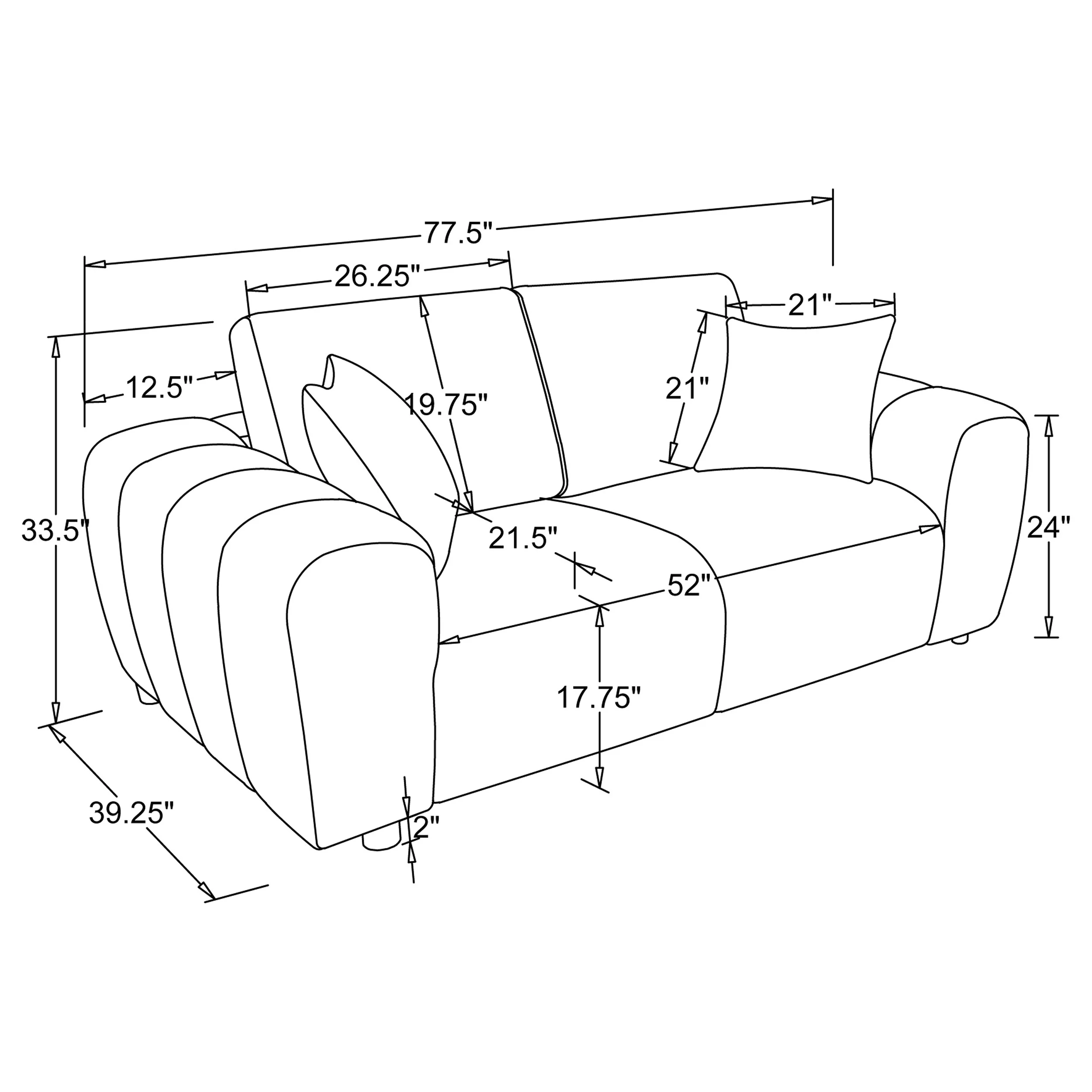 Burnett Loveseat - Image 23