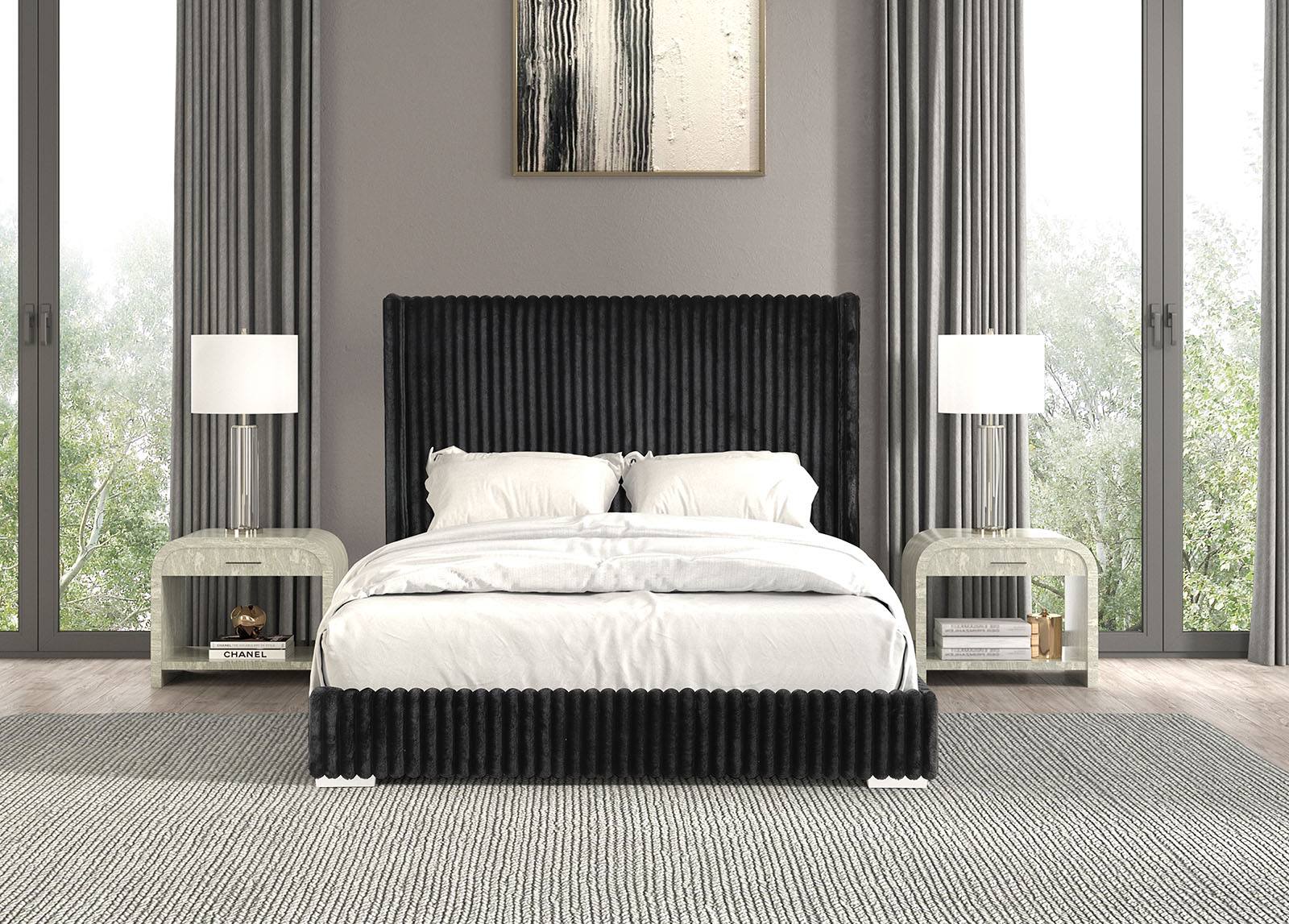 Cadwell Queen Bed, Black - Image 2