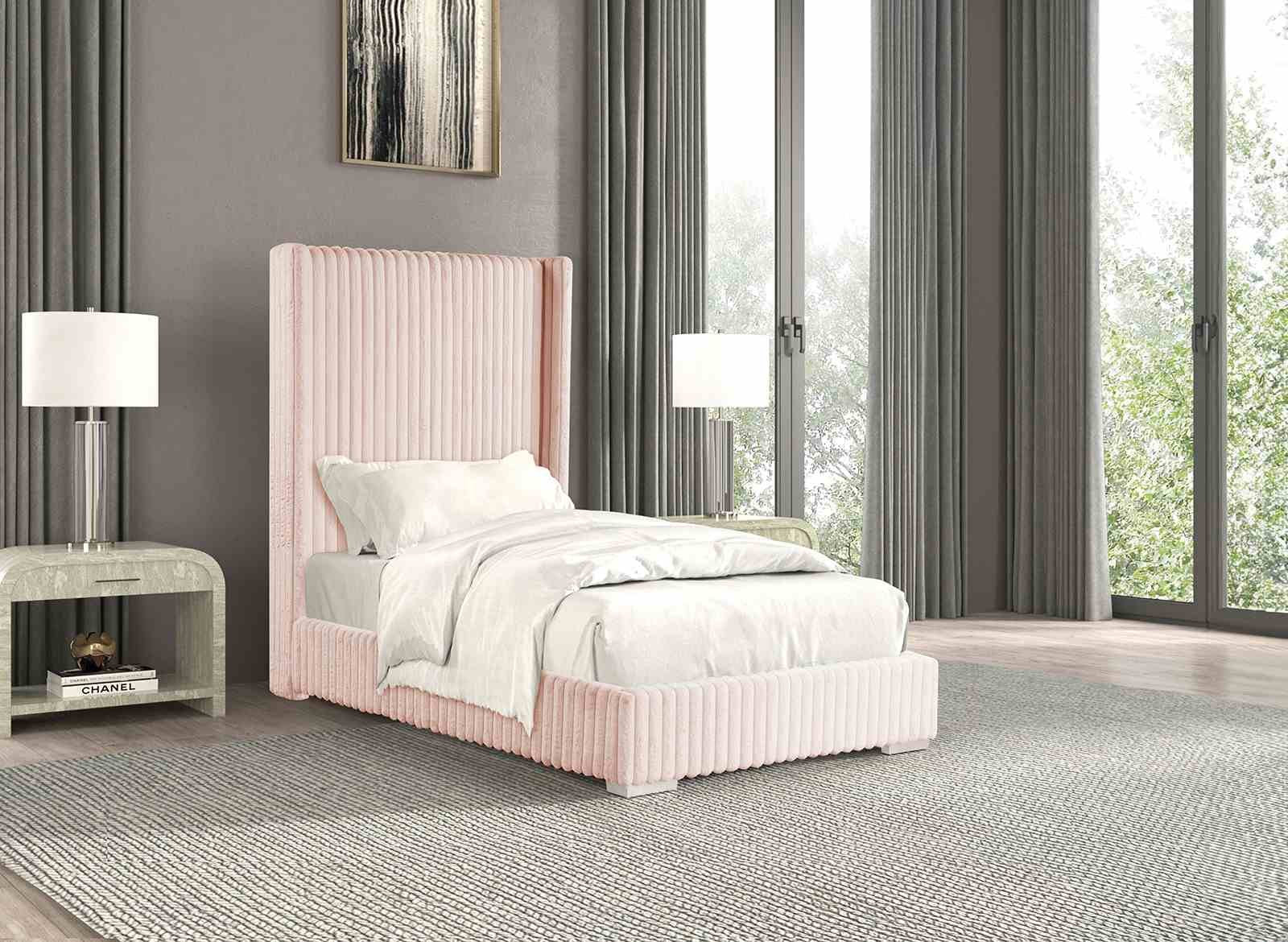 Cadwell Twin Bed, Pink