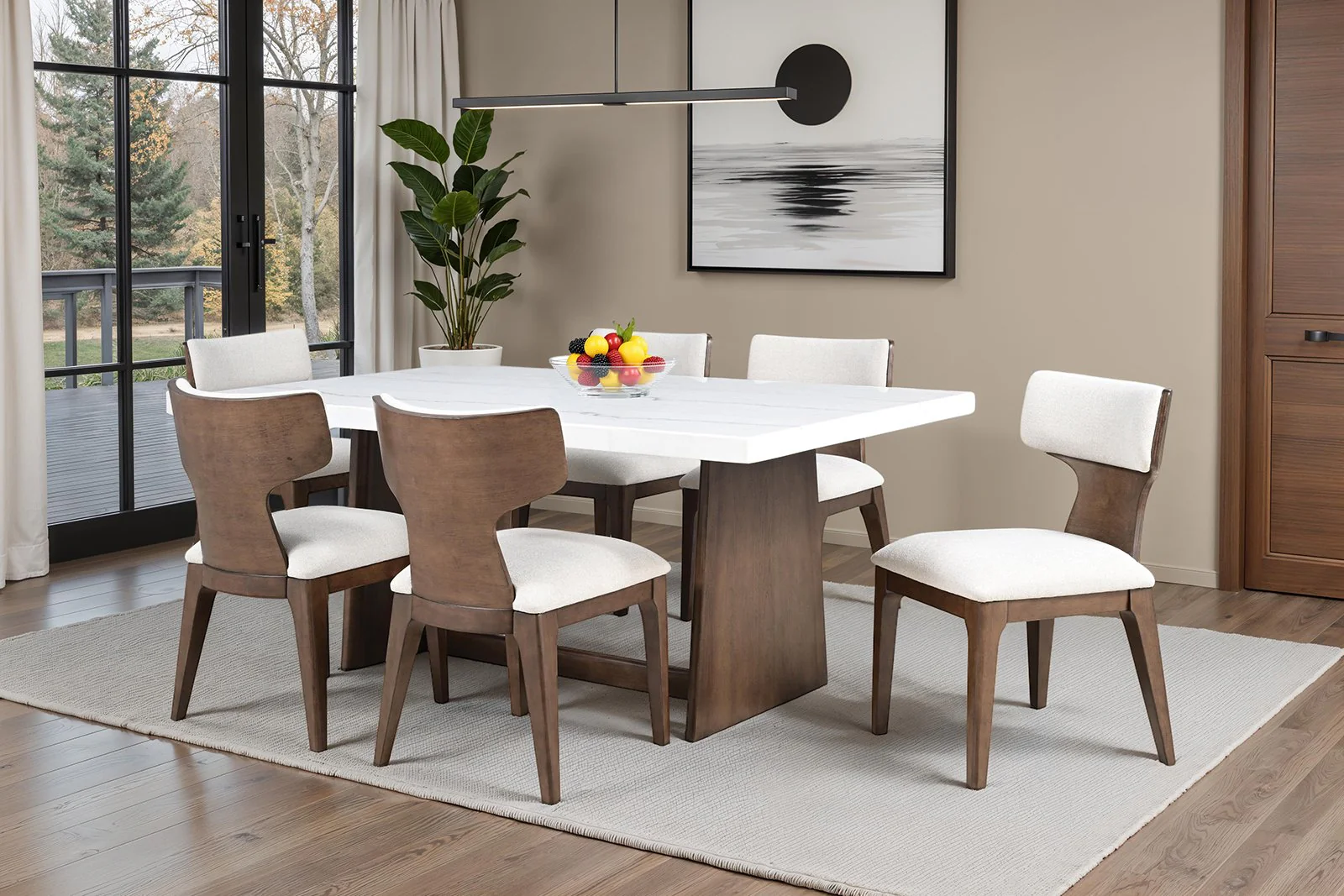 Caerwys 7 Pc. Dining Table Set - Image 2