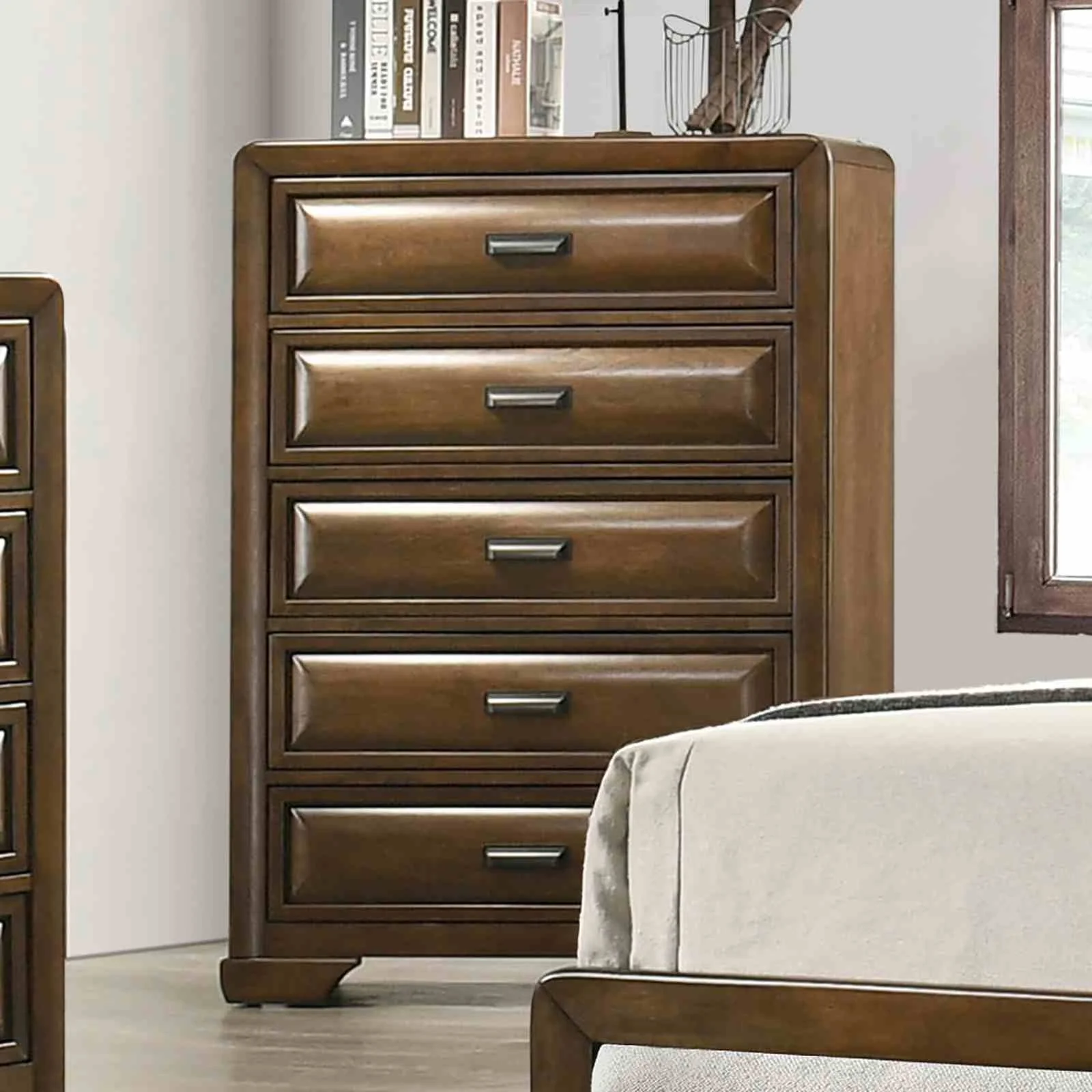 Caerwys Chest, Brown/Light Gray