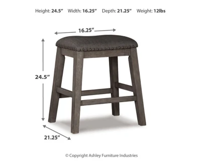 Caitbrook Counter Height Upholstered Bar Stool - Image 8