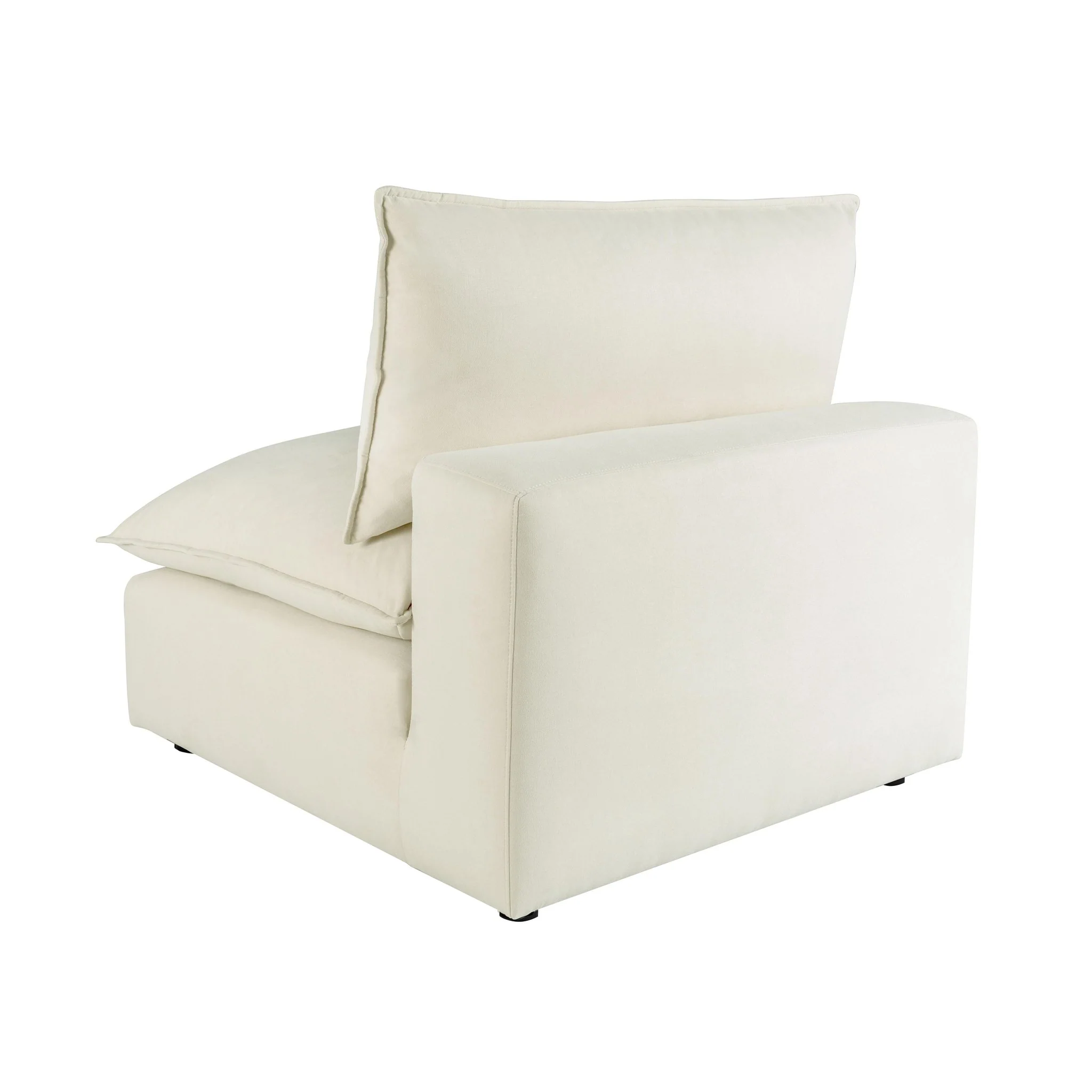 Cali Natural Performance Fabric Armless Chair - Image 6
