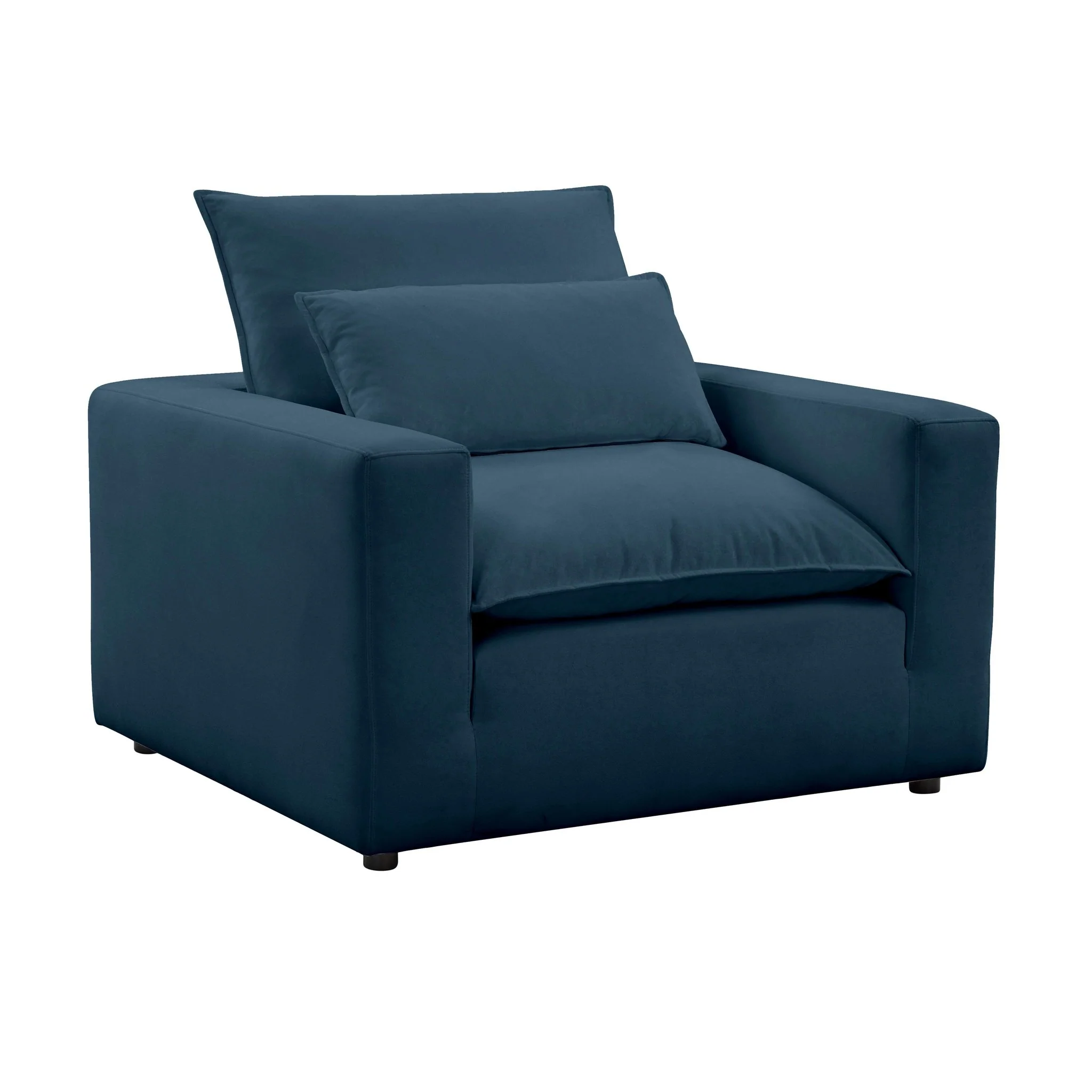 Cali Navy Performance Fabric Arm Chair