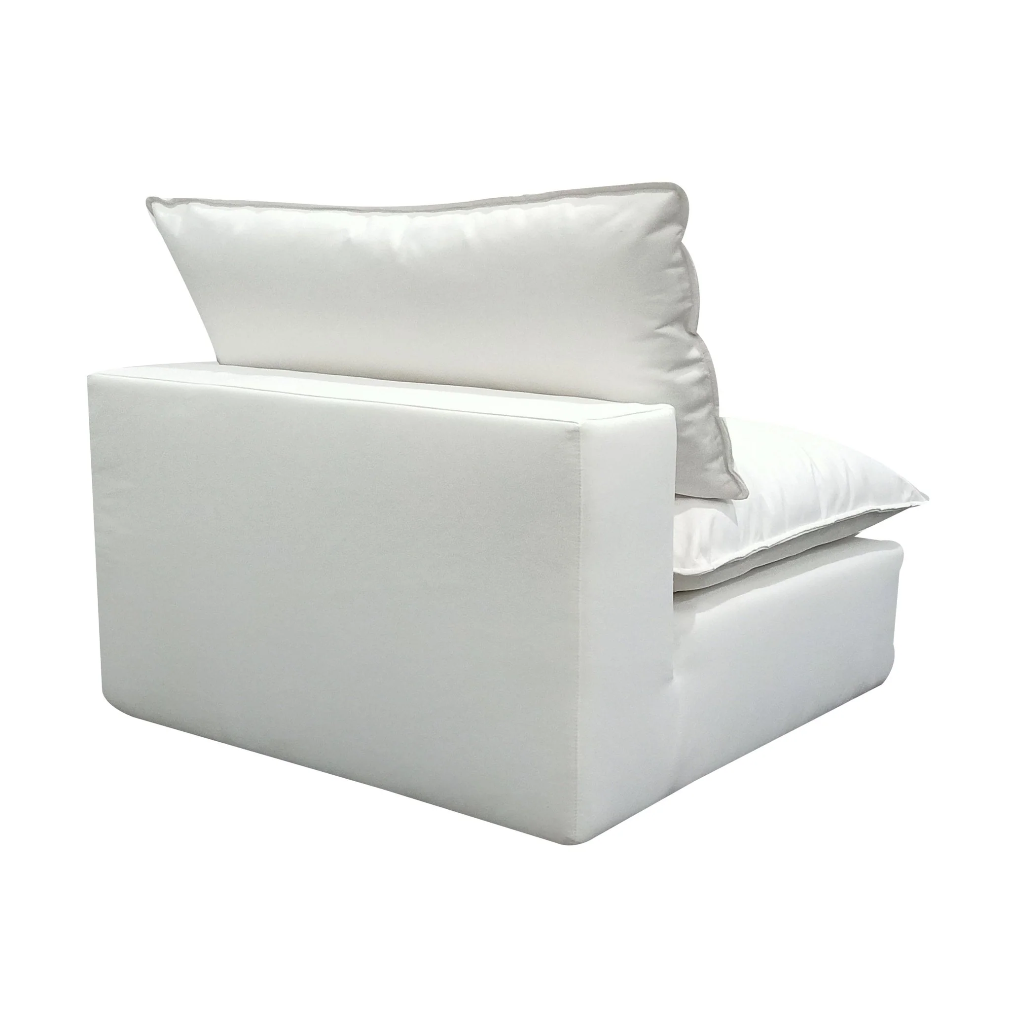 Cali Pearl Performance Fabric Armless Chair - Image 6