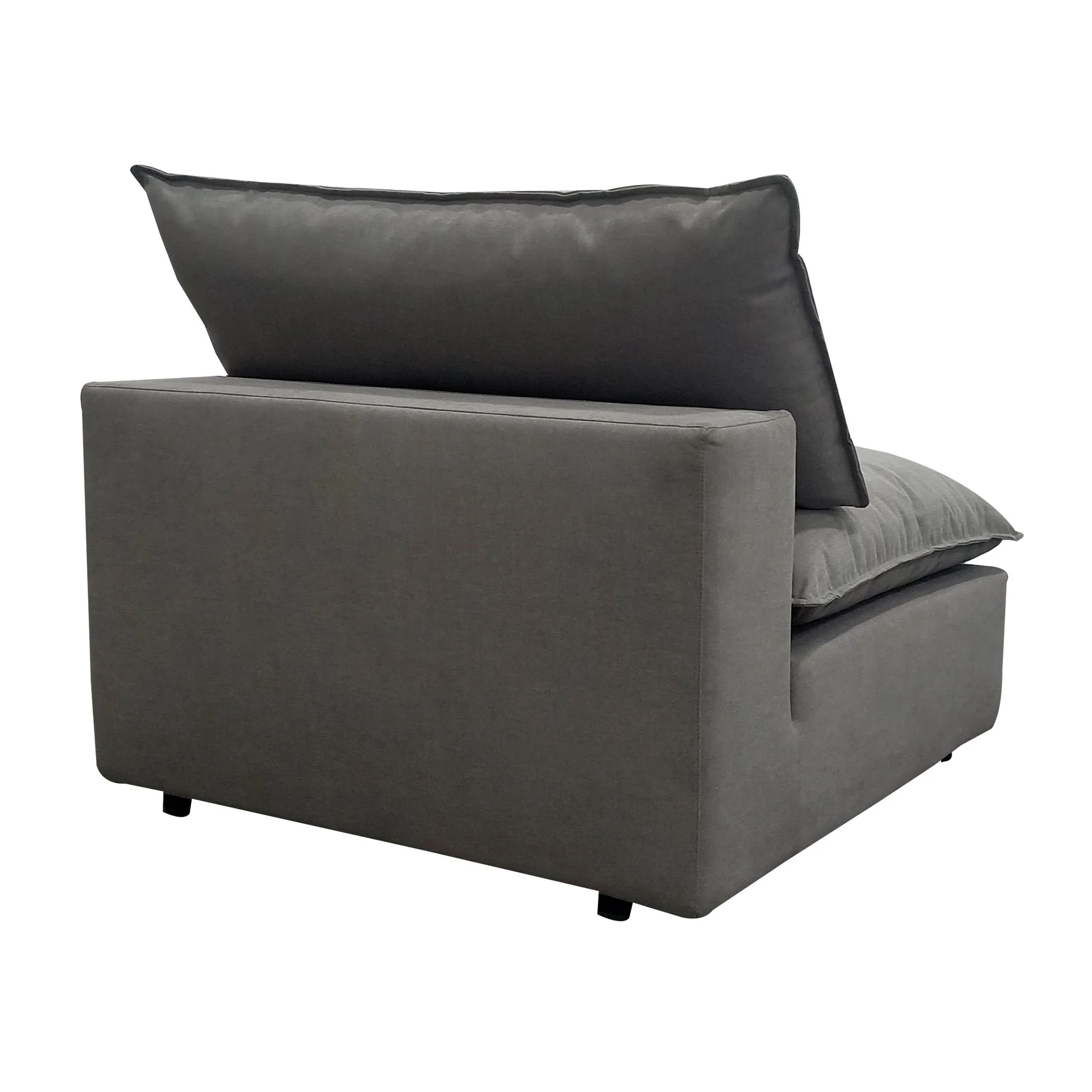 Cali Slate Performance Fabric Armless Chair - Image 5