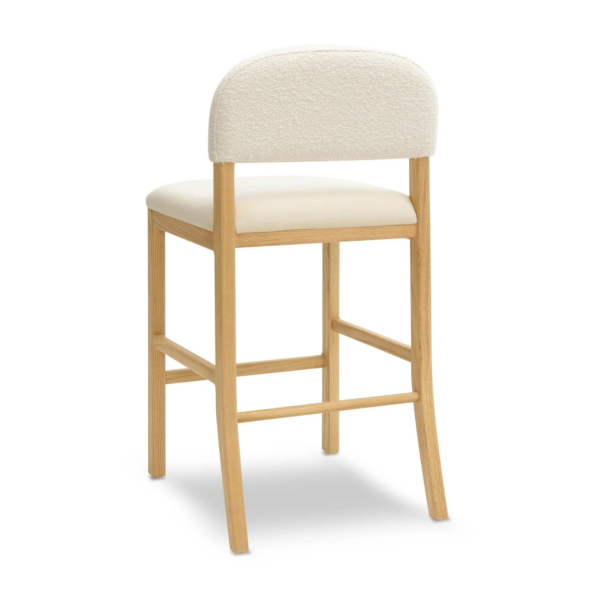 Calla Cream Performance Velvet Counter Stool - Image 4