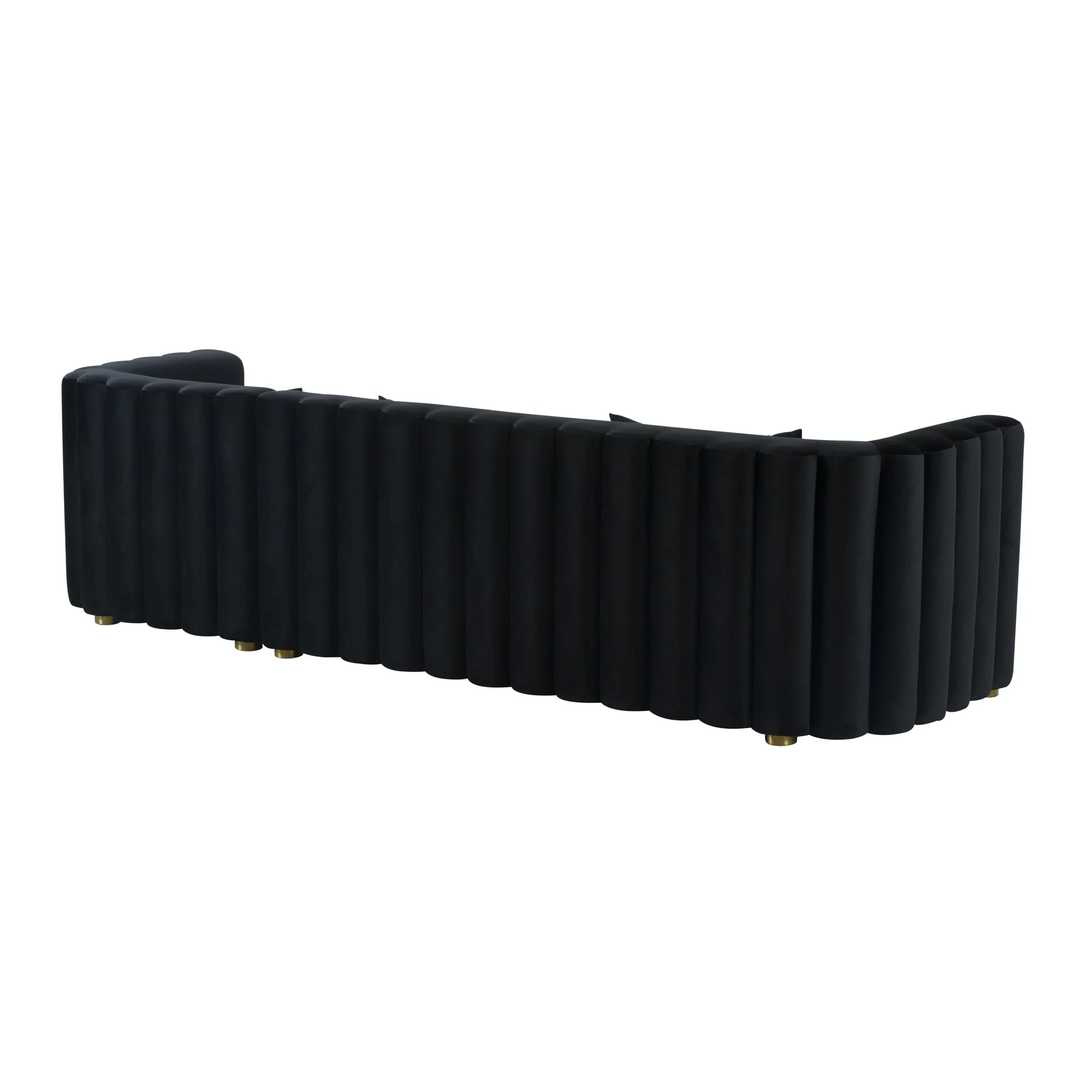 Callie Black Velvet Sectional - RAF - Image 4