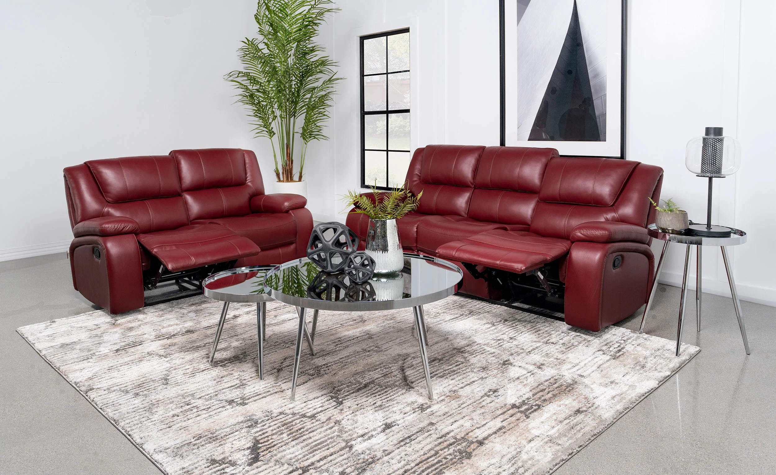 Camila Reclining Sofa Set - Image 2