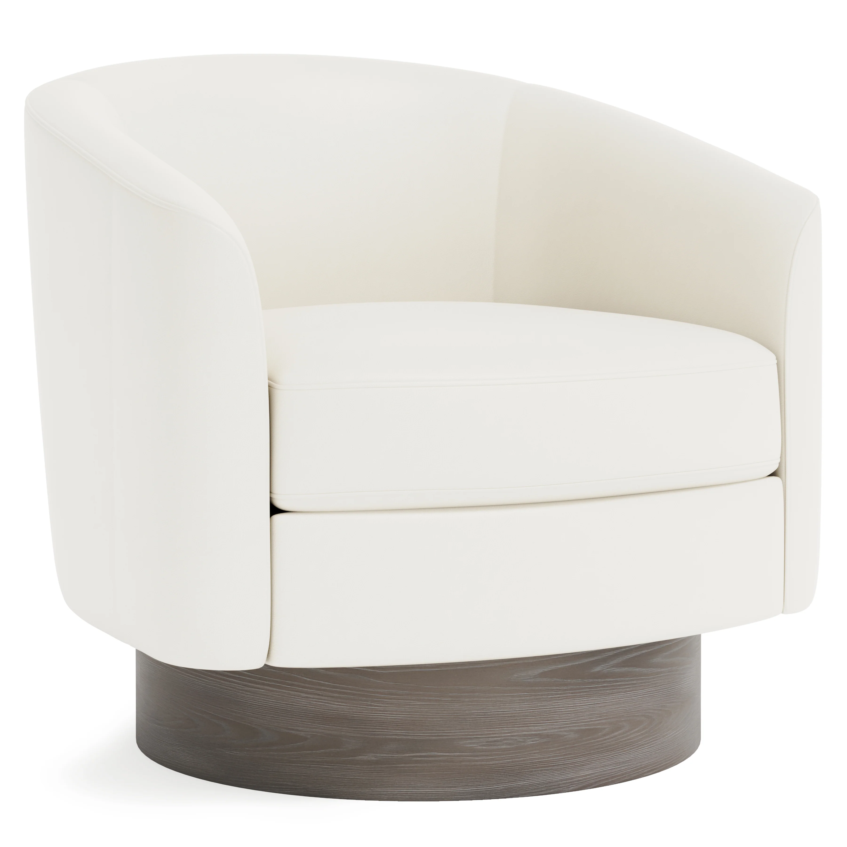 Camino Leather Swivel Chair - Image 13