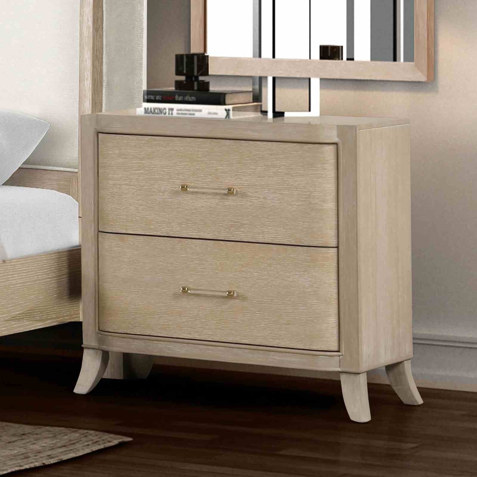 Candra Nightstand, Natural Oak