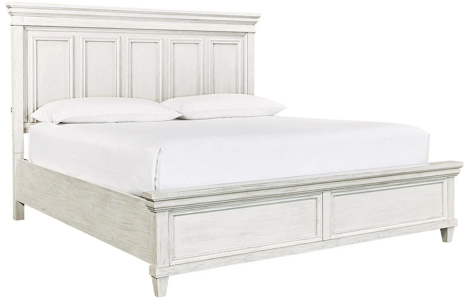 Aspenhome Caraway California King Panel Bed in Aged Ivory