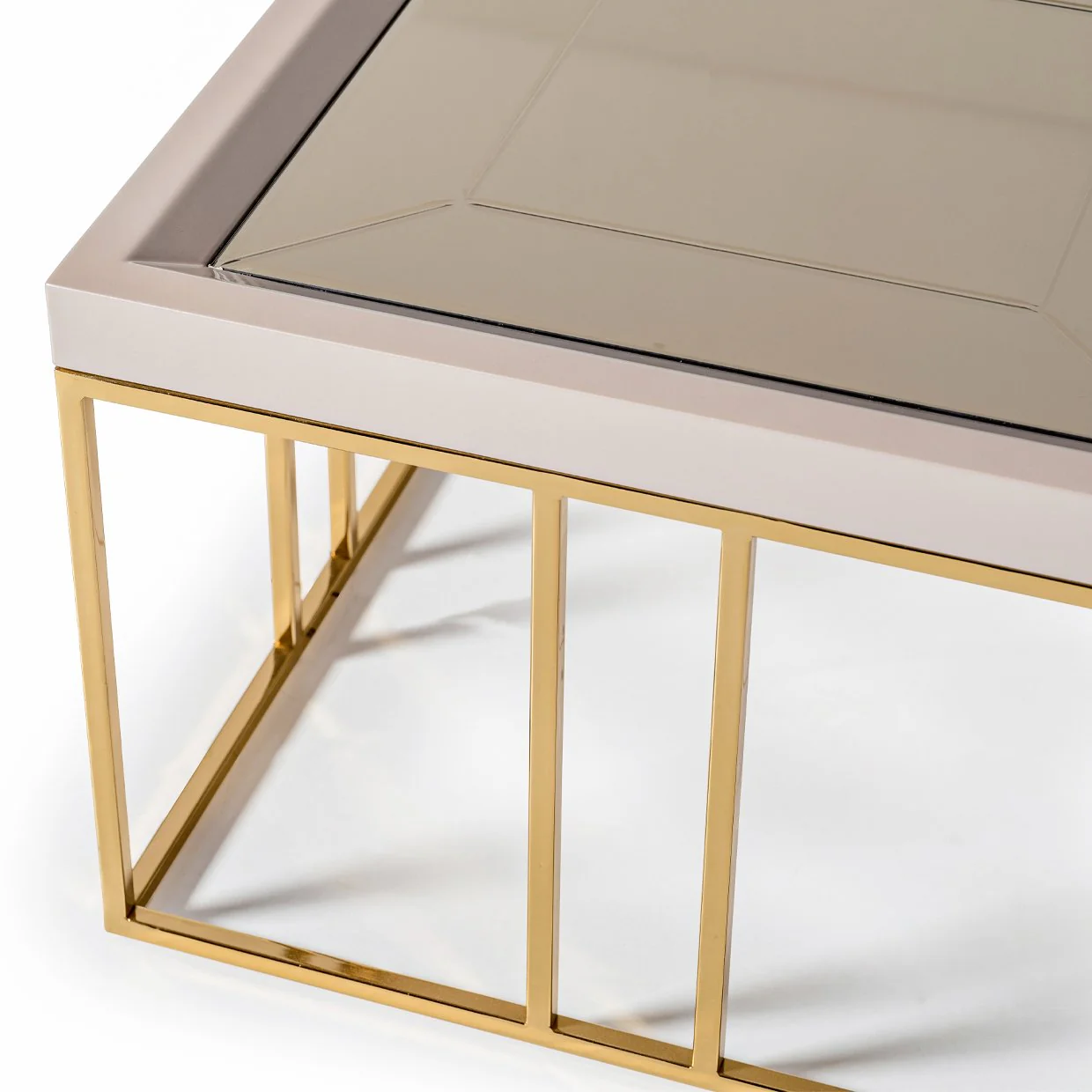 Carmela Cocktail Table - Shimmer Ivory - Image 4