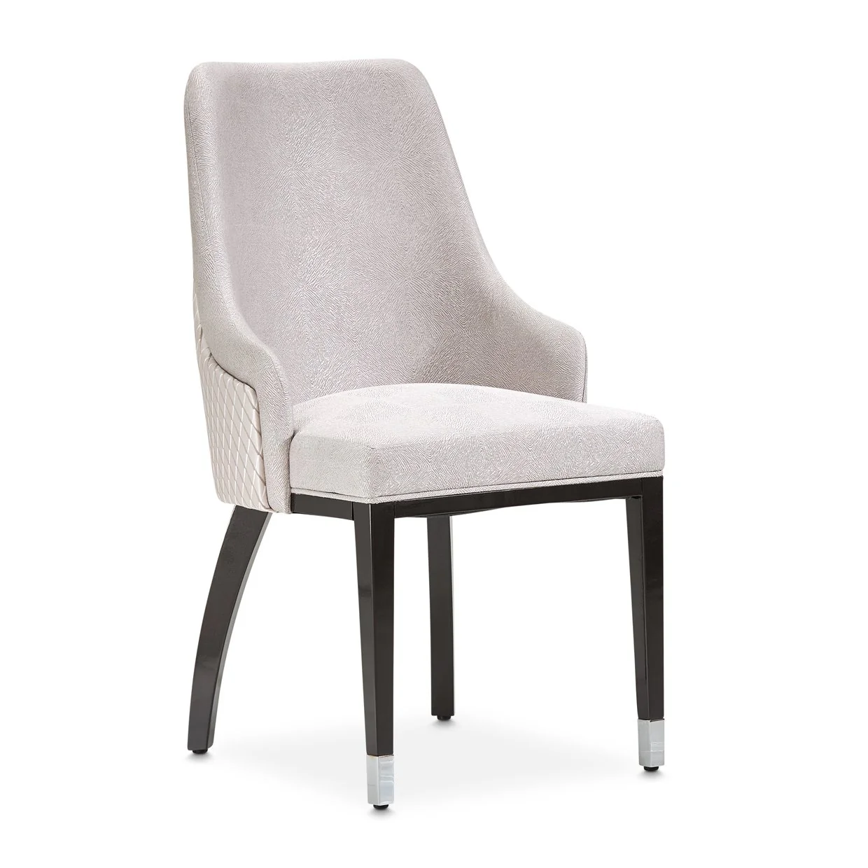 Carmela Dining Arm Chair - Glossy Charcoal Sand - Image 4