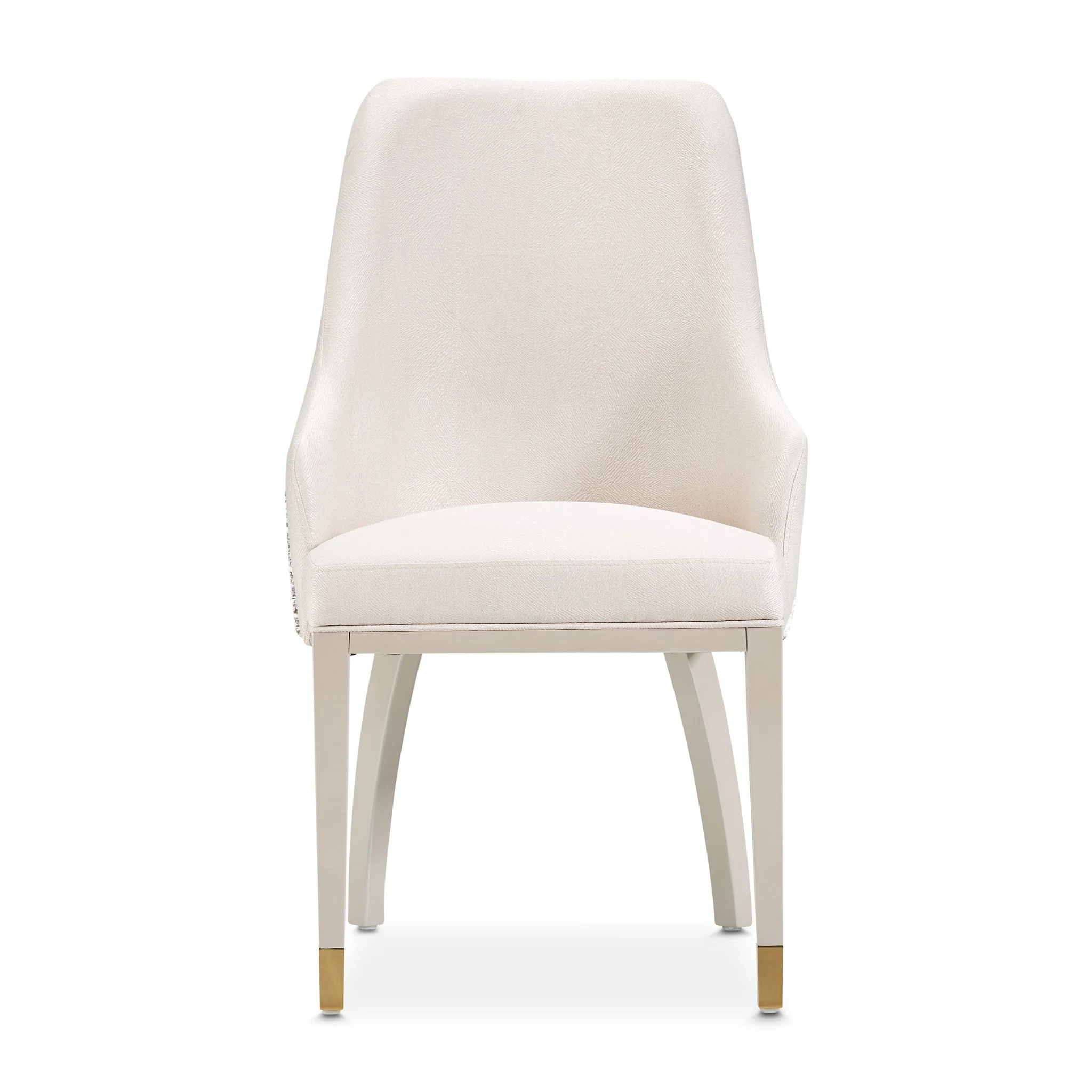 Carmela Dining Arm Chair - Shimmer Ivory
