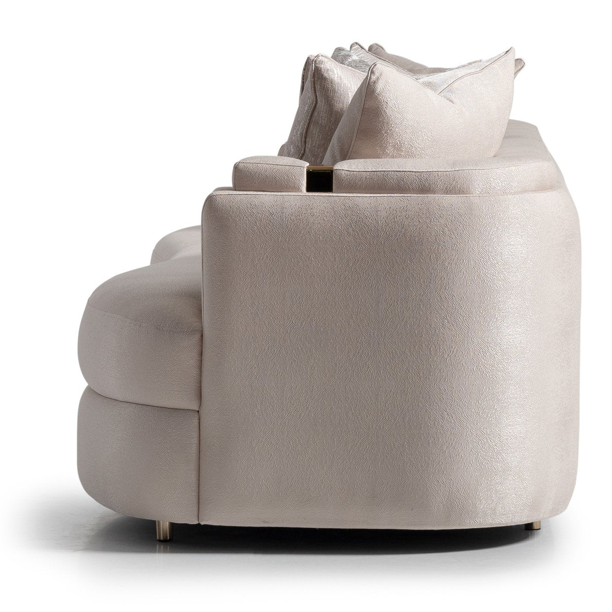 Carmela Mansion Sofa - Almond/Gold - Image 4