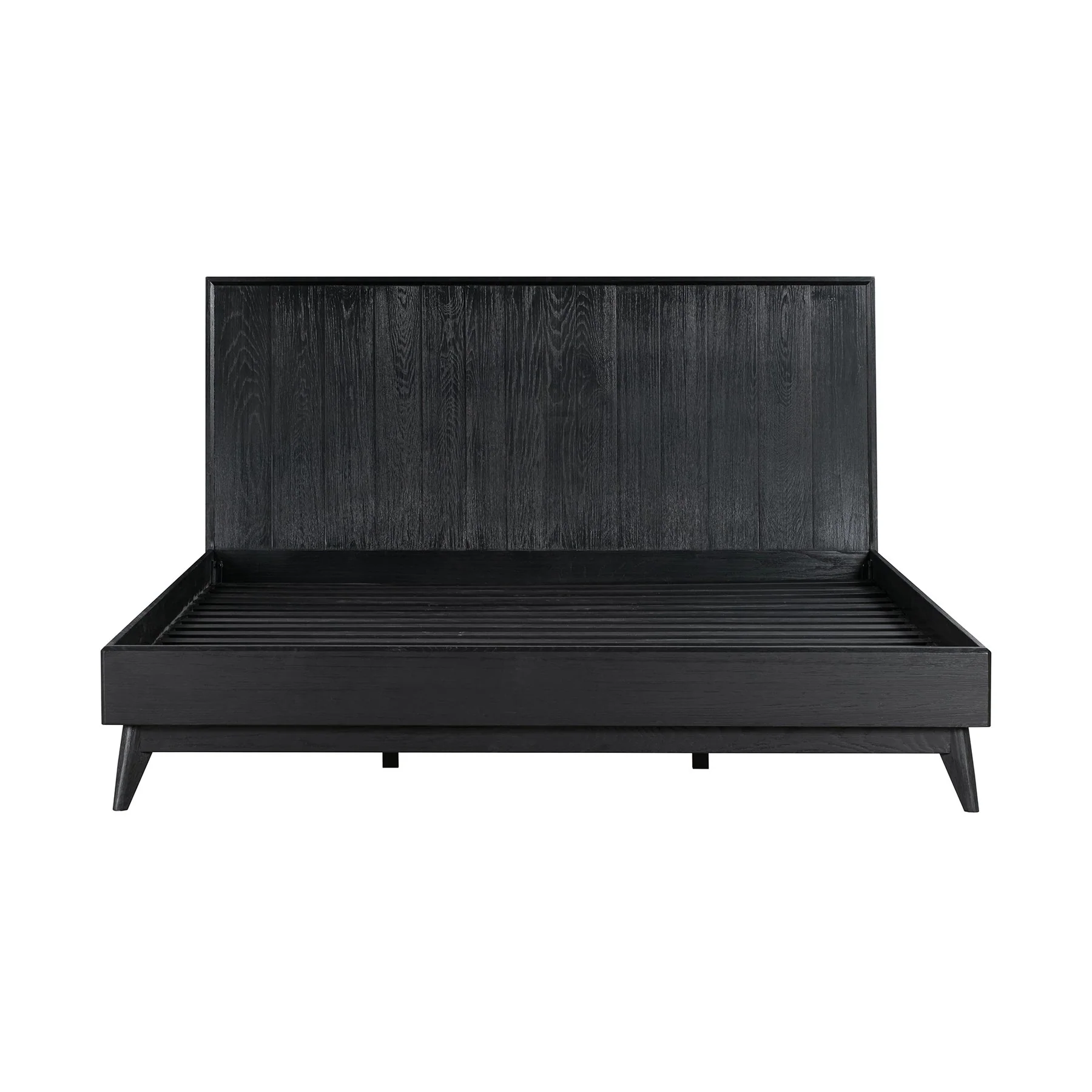 Carnaby King 4 Piece Bedroom Set in Black Brushed Oak Wood - Image 2