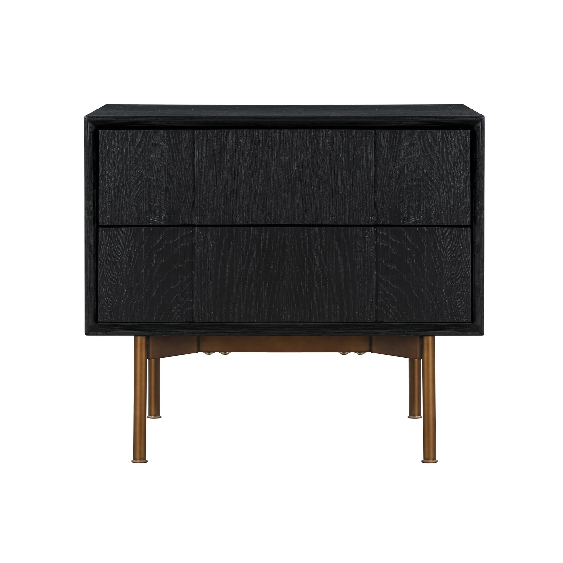 Carnaby King 4 Piece Bedroom Set in Black Brushed Oak Wood - Image 6