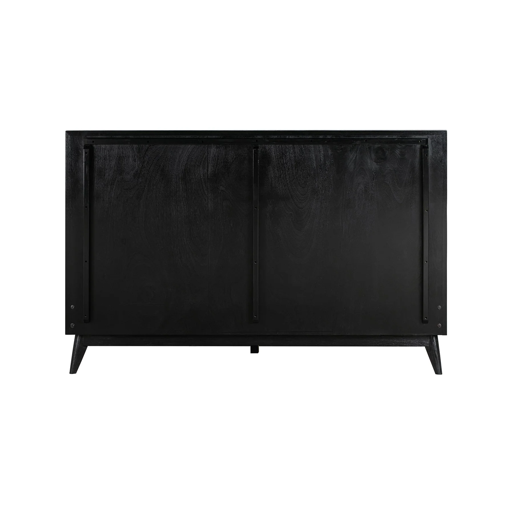 Carnaby Queen Platform Bed Frame in Black Brushed Oak Wood - Image 5
