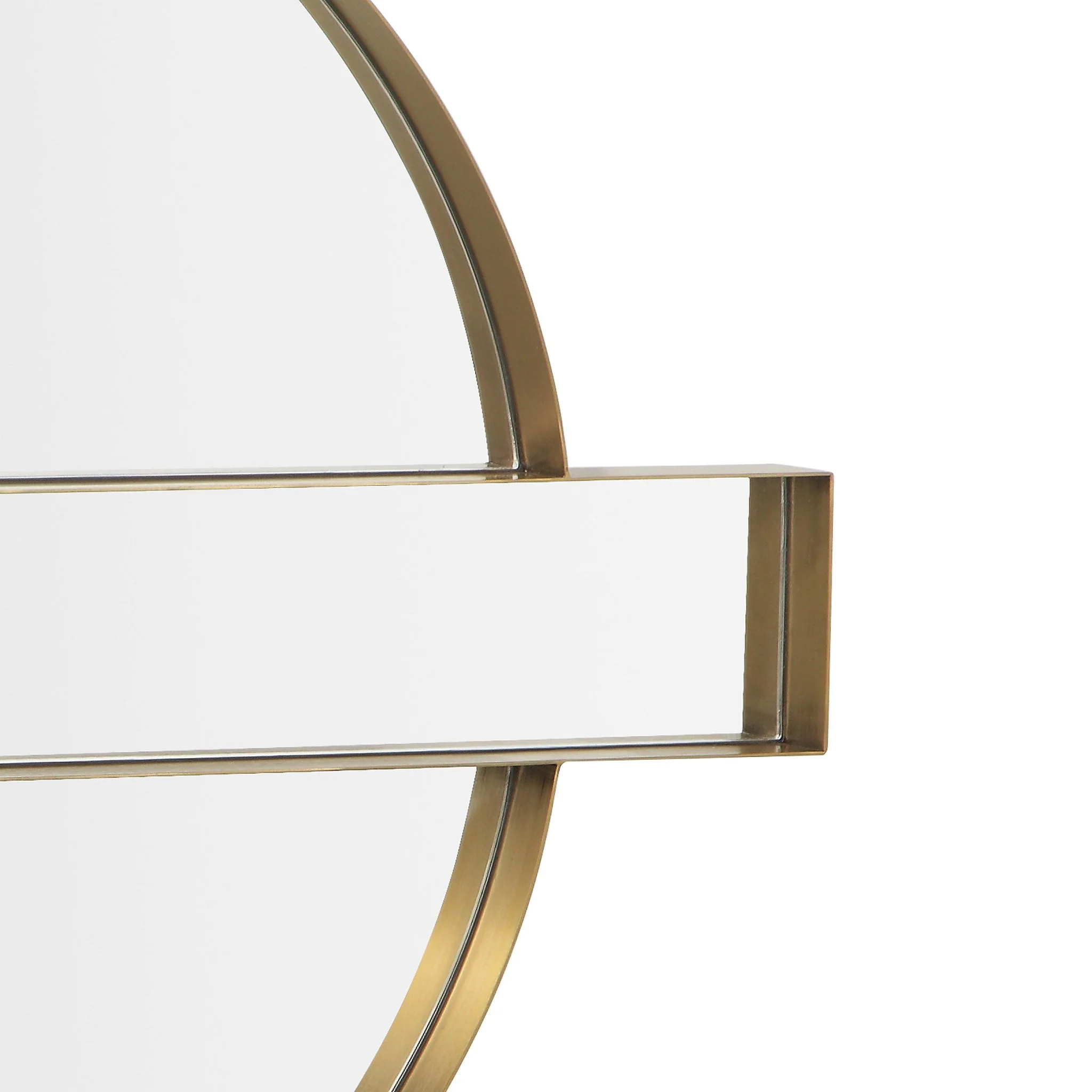 Carri Gold Round Wall Mirror - Image 5