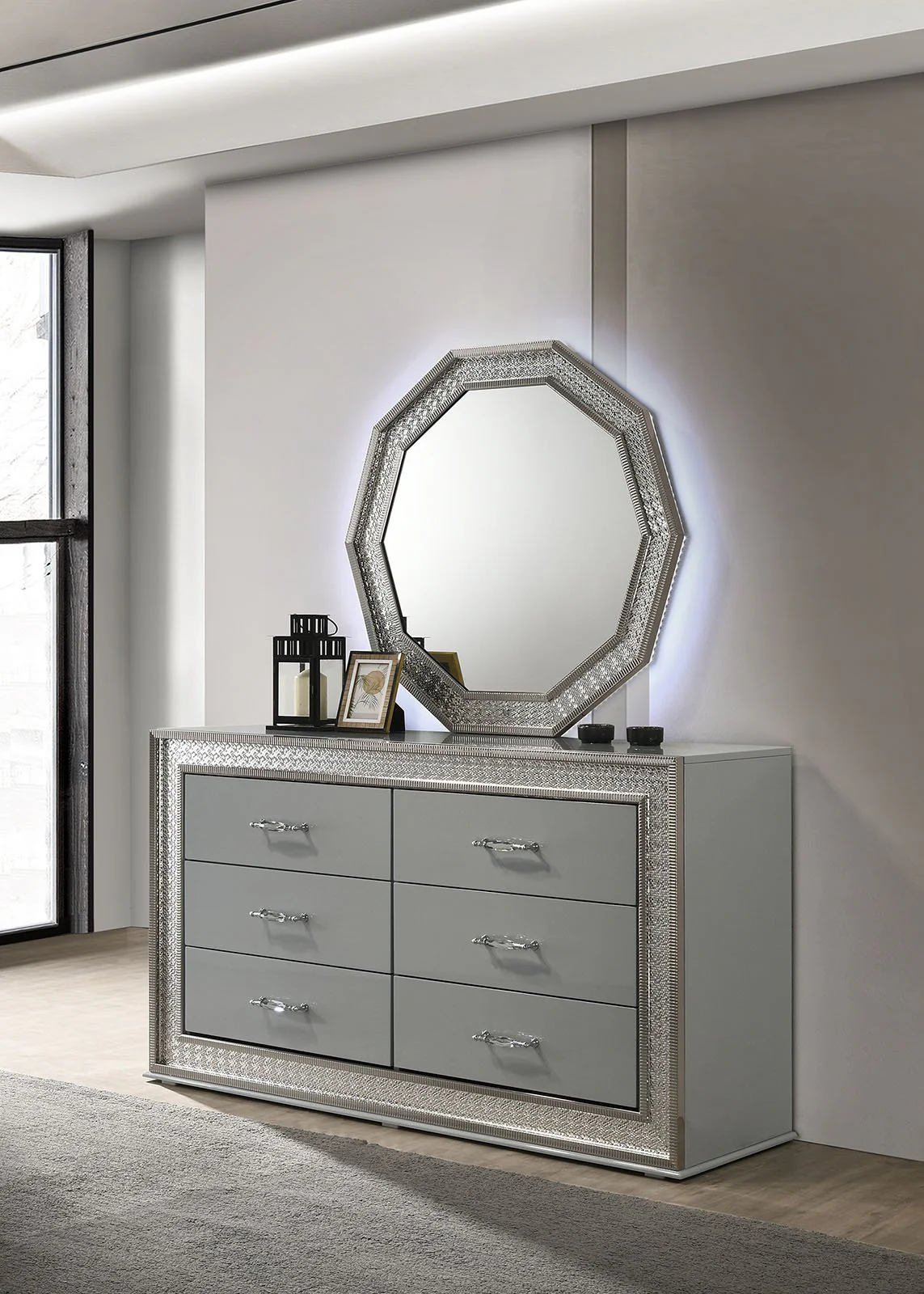 Cassiopeia 4 Pc. Queen Bedroom Set - Image 4