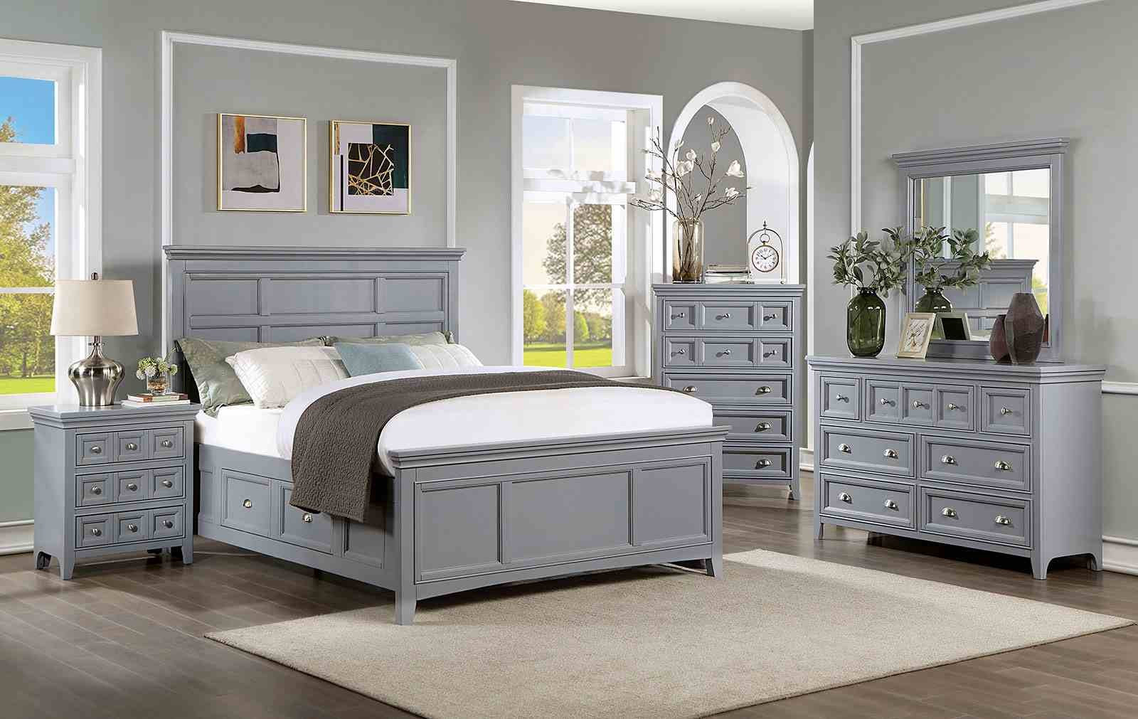 Castlile 5 Pc. Queen Bedroom Set w/ 2NS