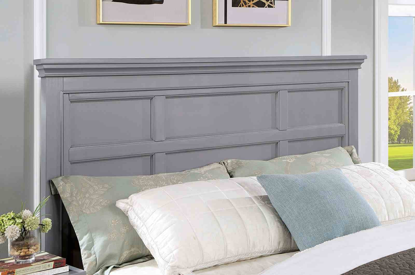 Castlile E.King Bed, Gray - Image 2