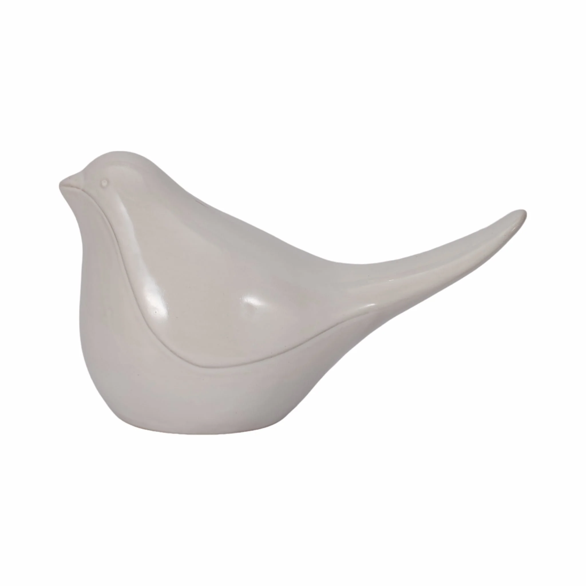 Cer, 10" Bird, White