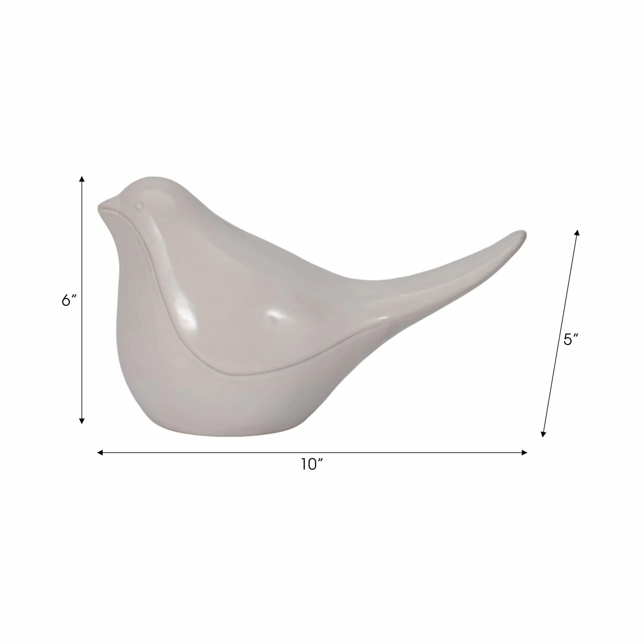 Cer, 10" Bird, White - Image 7
