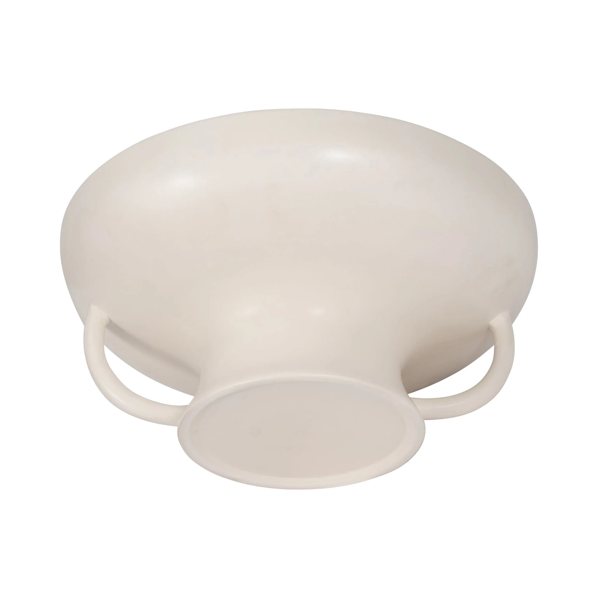 Cer, 12" Bowl W Handles On Stand, Cotton - Image 7
