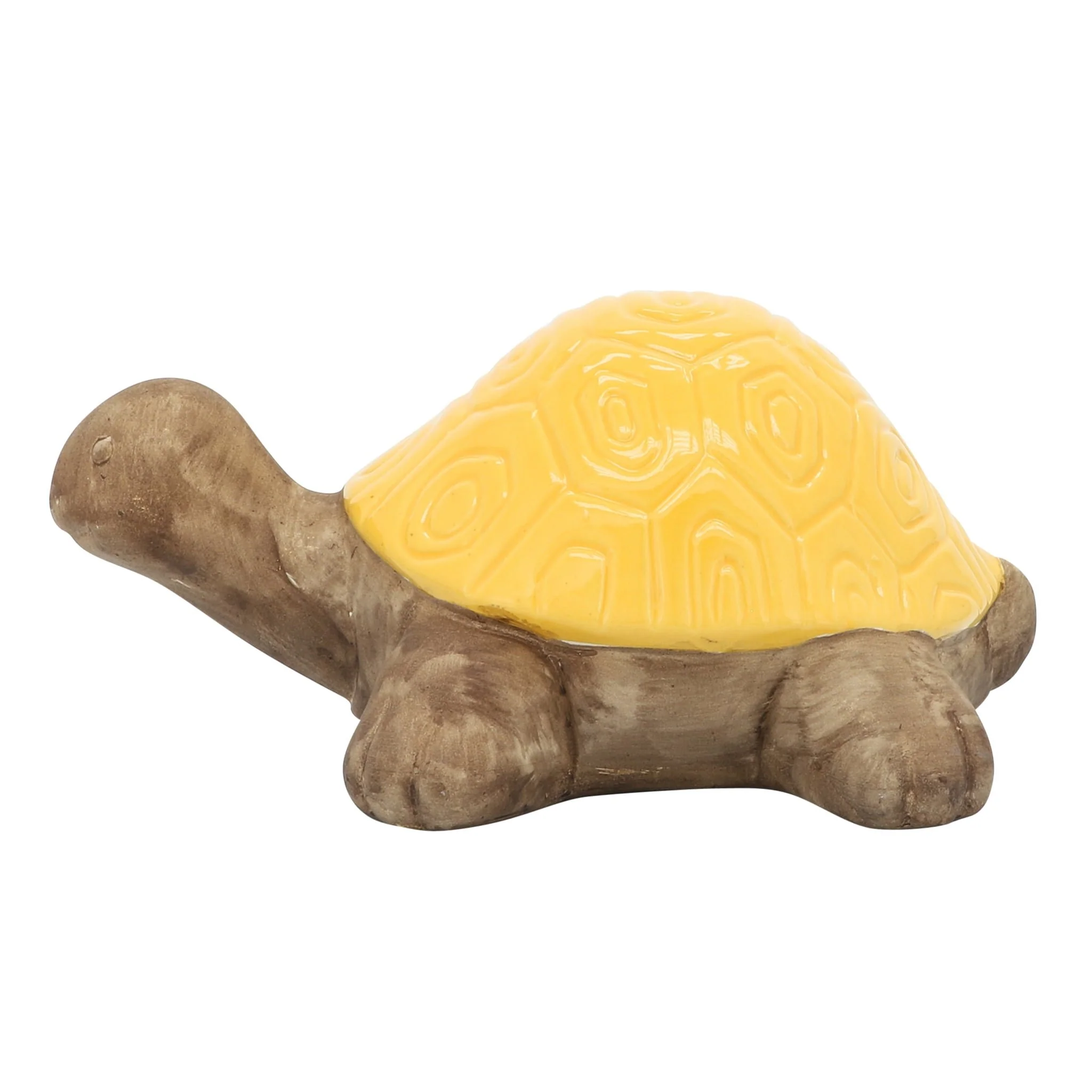 Cer, 13" Tortoise Deco, Yellow - Image 2