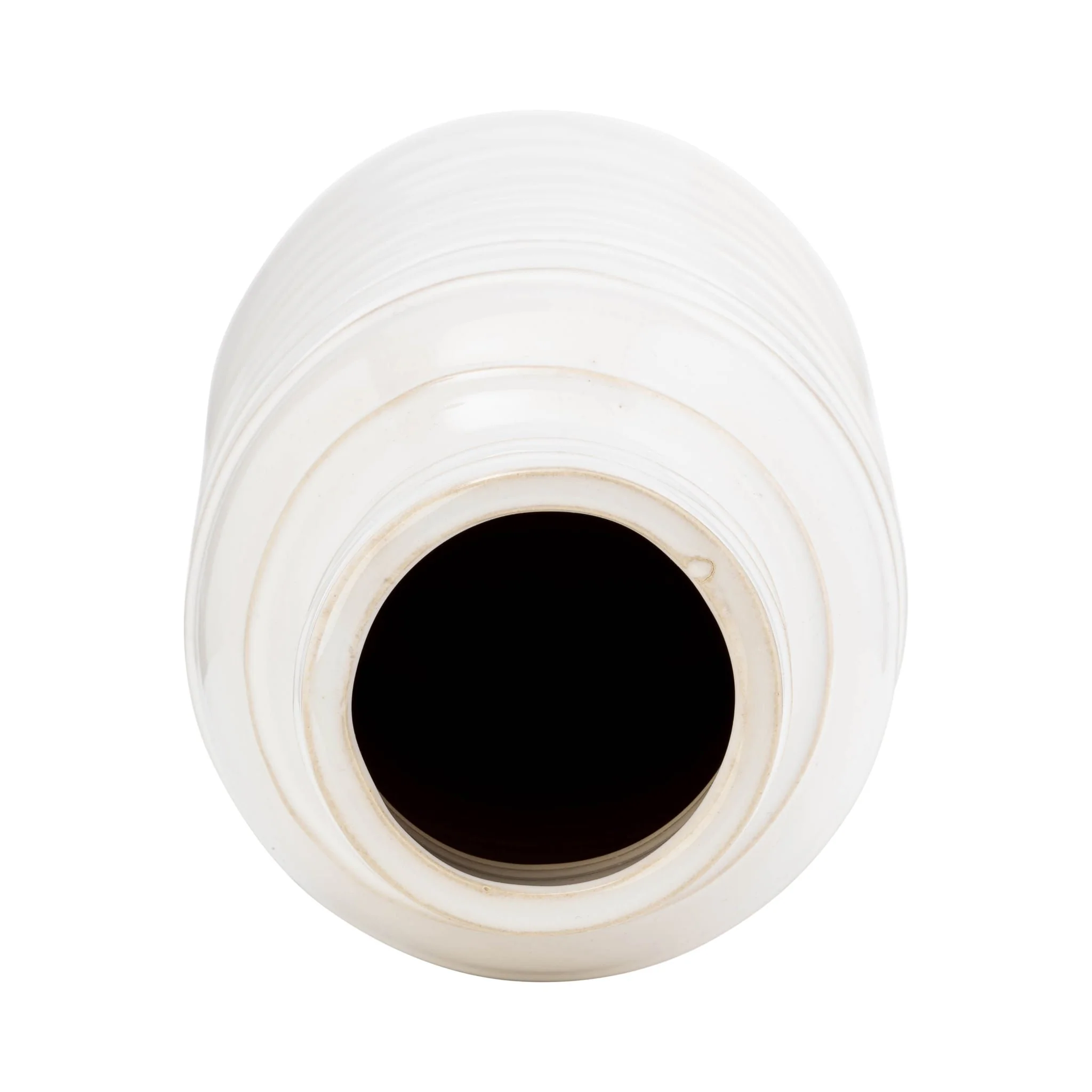 Cer, 17"h Tribal Vase, Ivory - Image 4