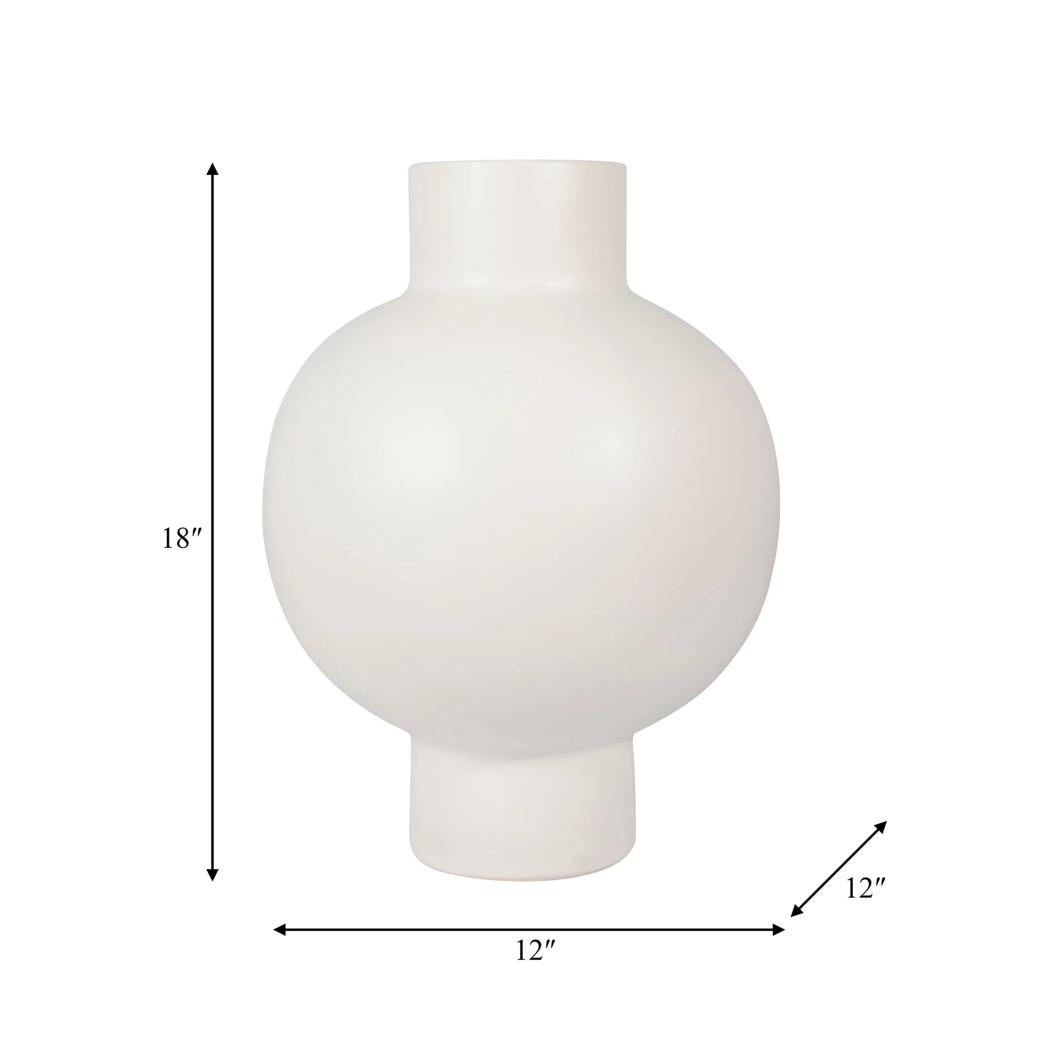 Cer, 18"h Bubble Vase, Creme - Image 8