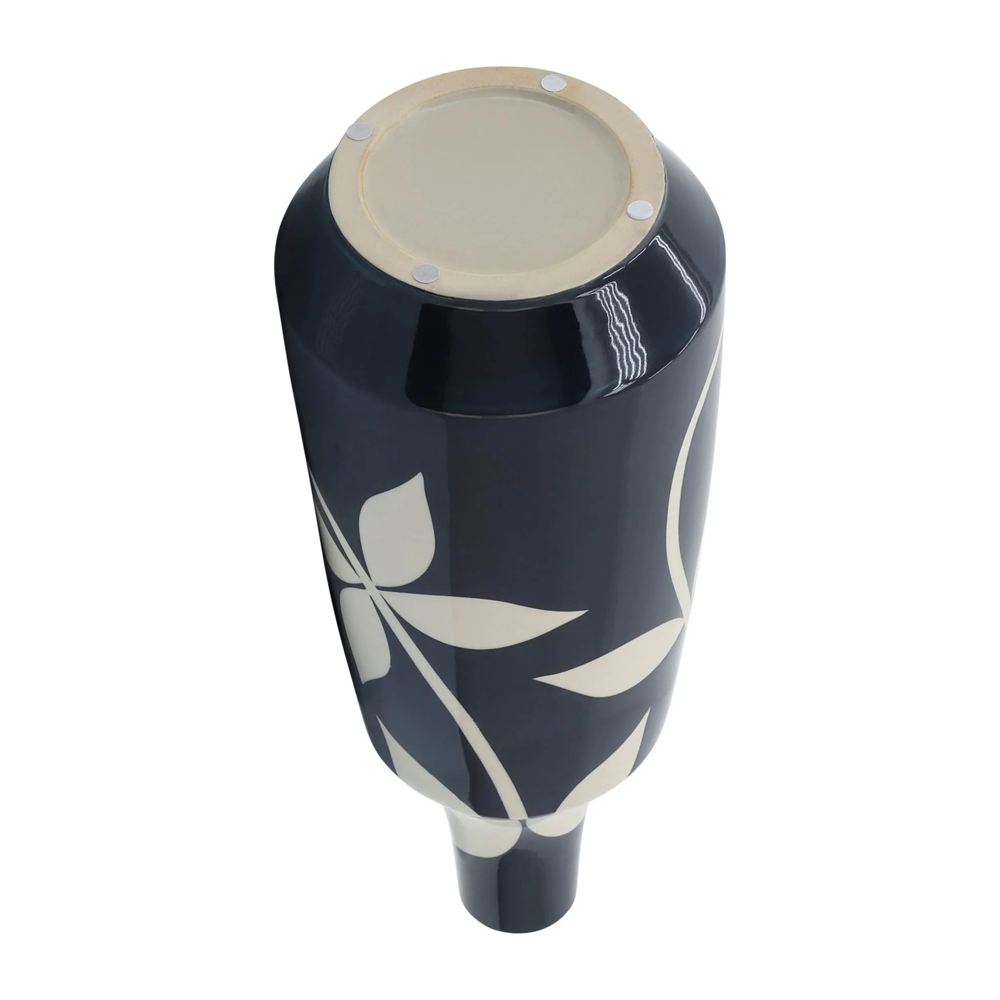 Cer, 19" Leaf Vase, Blue - Image 6