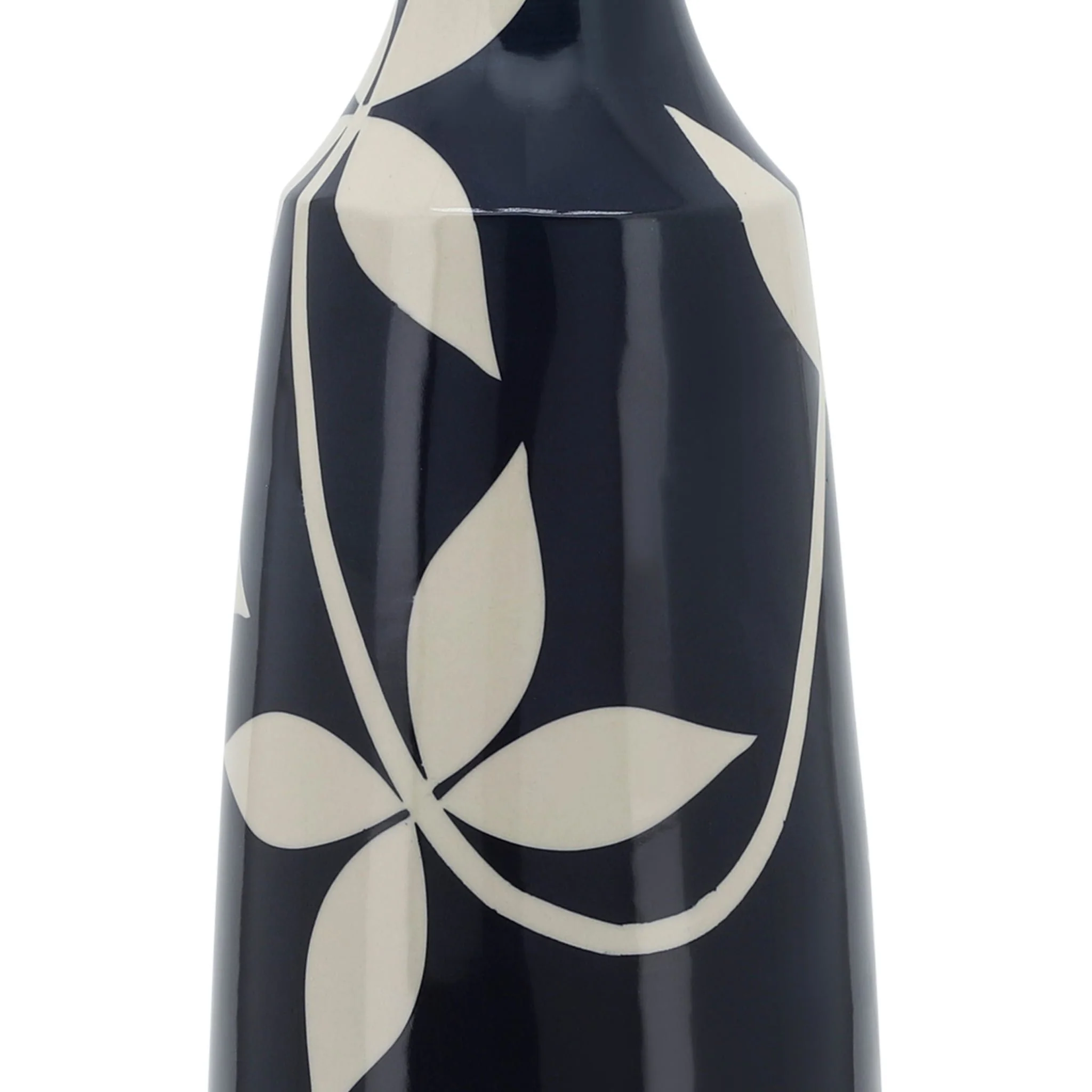 Cer, 19" Leaf Vase, Blue - Image 7