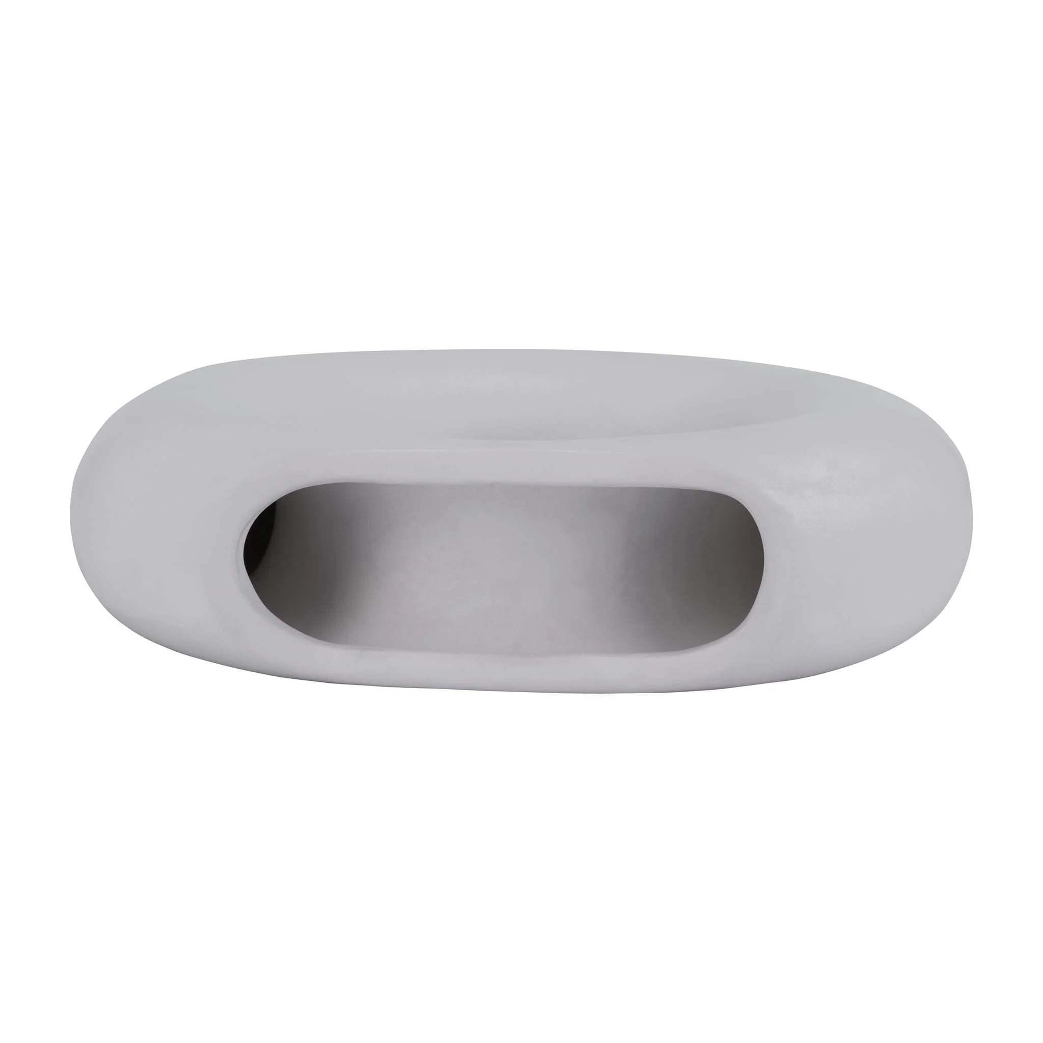 Cer, 5" Donut Vase, White - Image 6