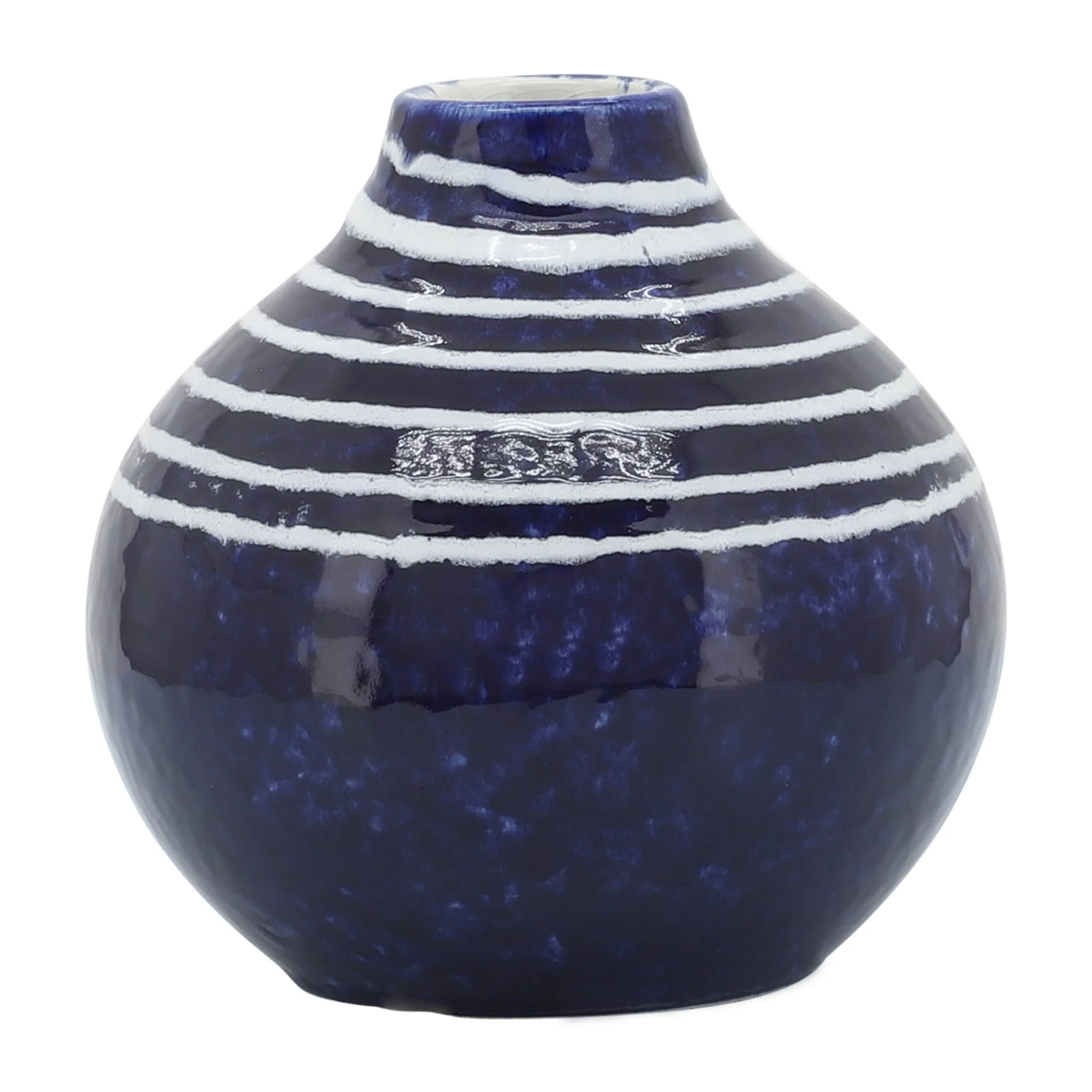 Cer, 5"h Primeval Vase, Blue - Image 4