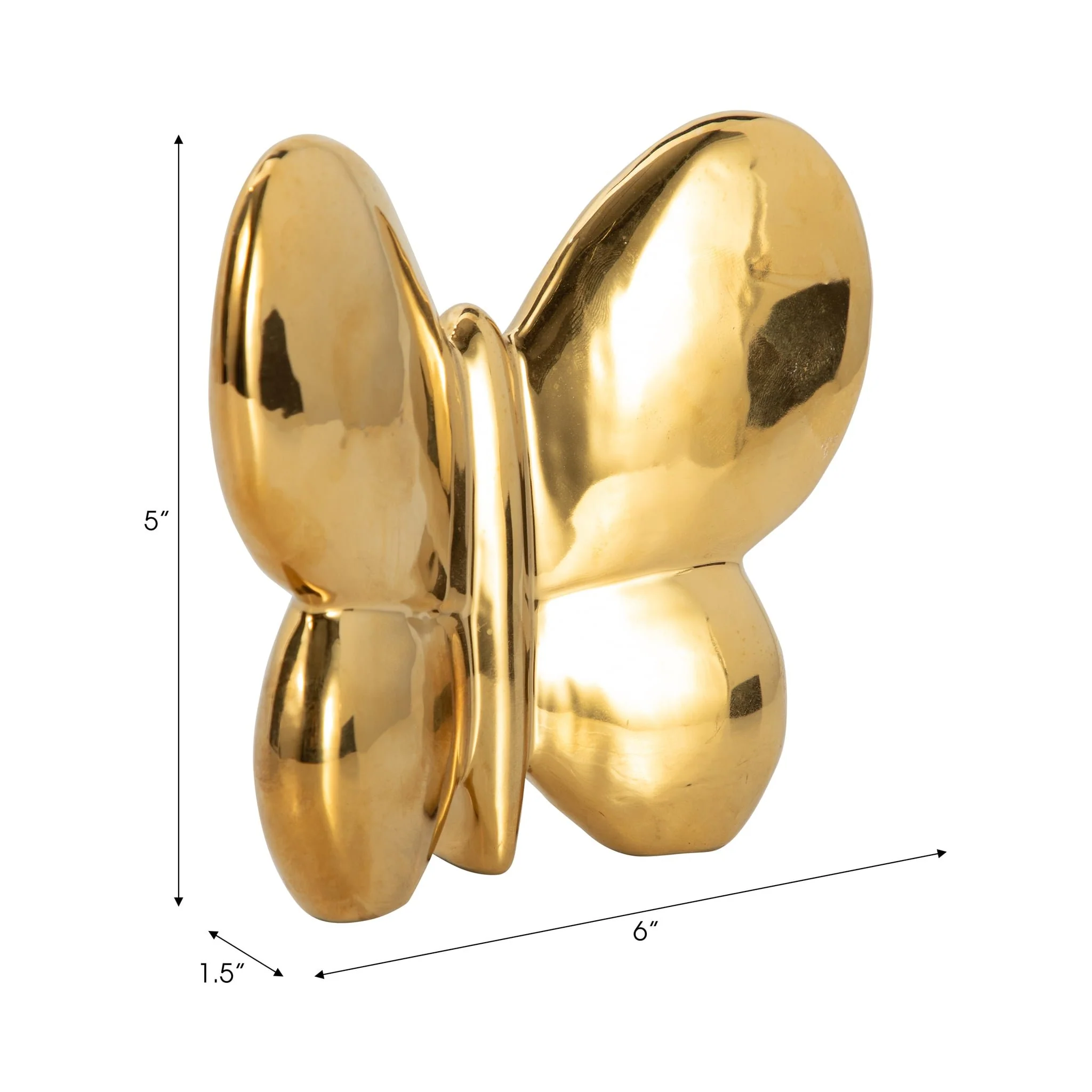 Cer, 6" Balloon Butterfly, Gold - Image 9