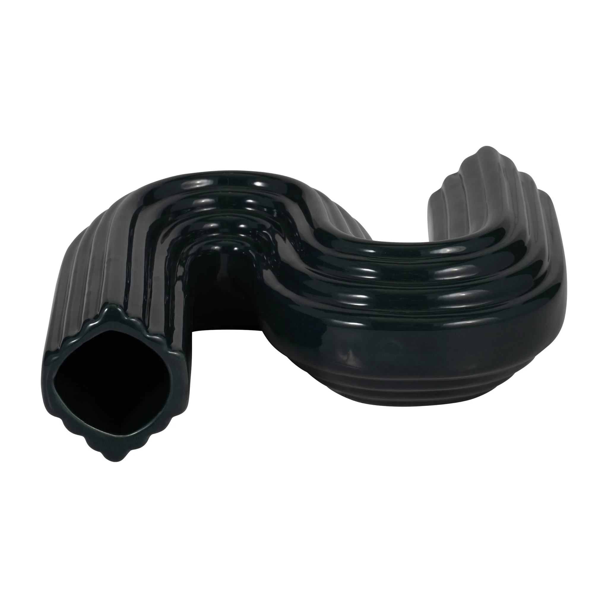 Cer, 6" Loopy Vase, Forest Green - Image 6