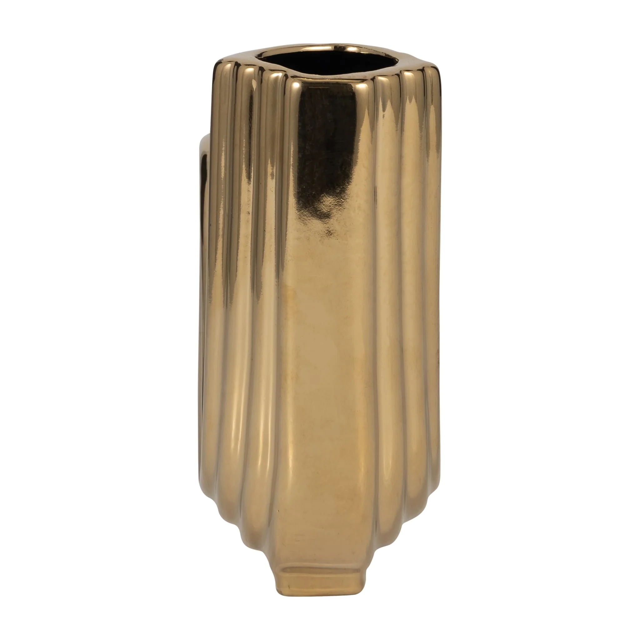 Cer, 6" Loopy Vase, Gold - Image 3