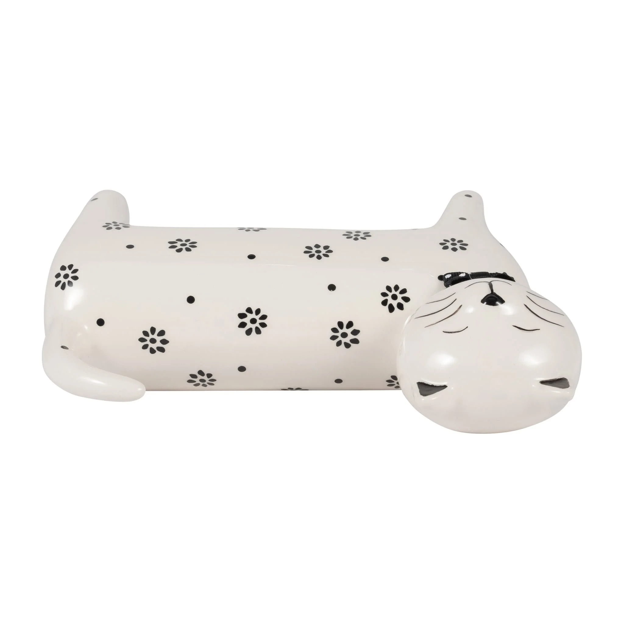 Cer, 7" Daisies Cat, White - Image 6