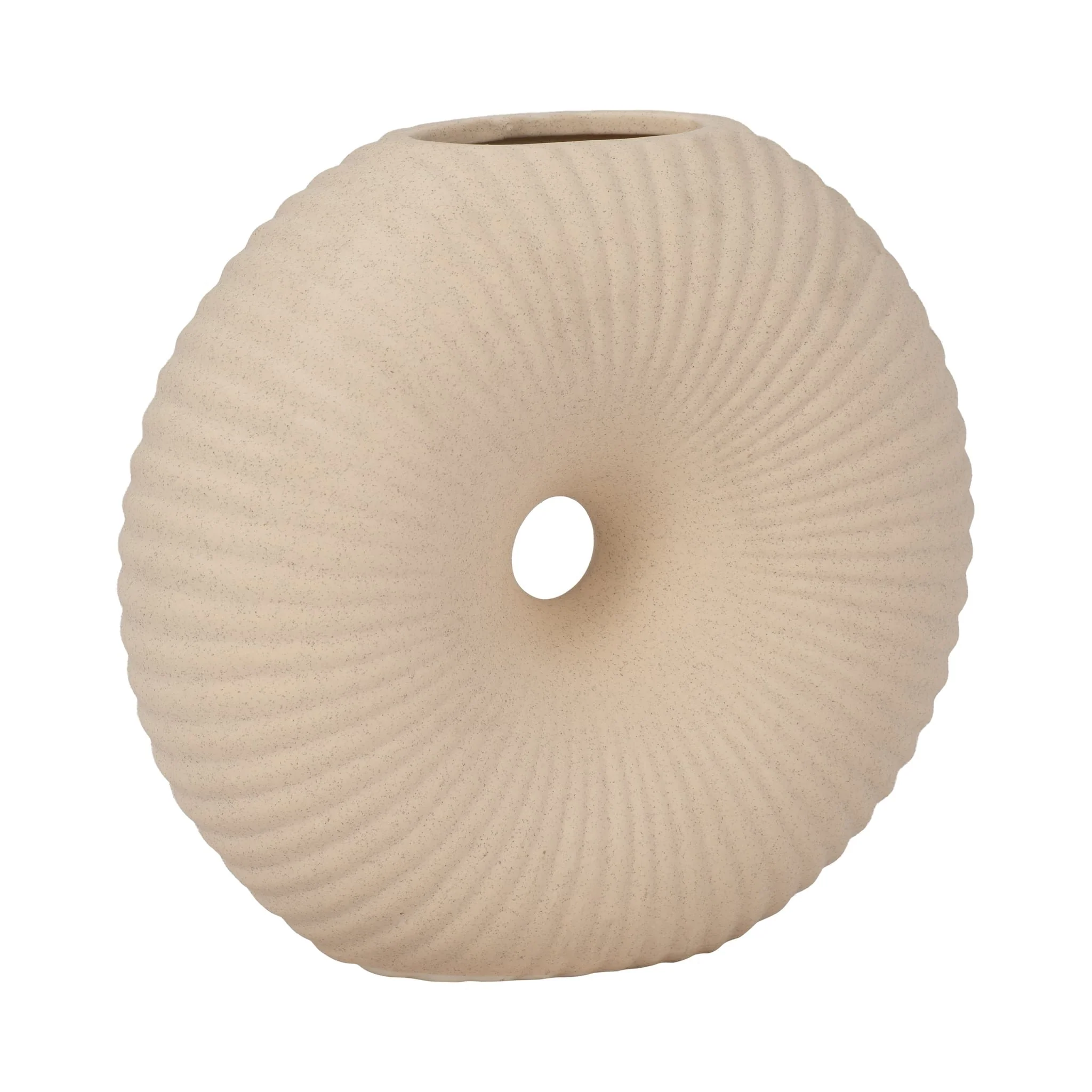 Cer, 7" Donut Hole Vase, Cotton - Image 3