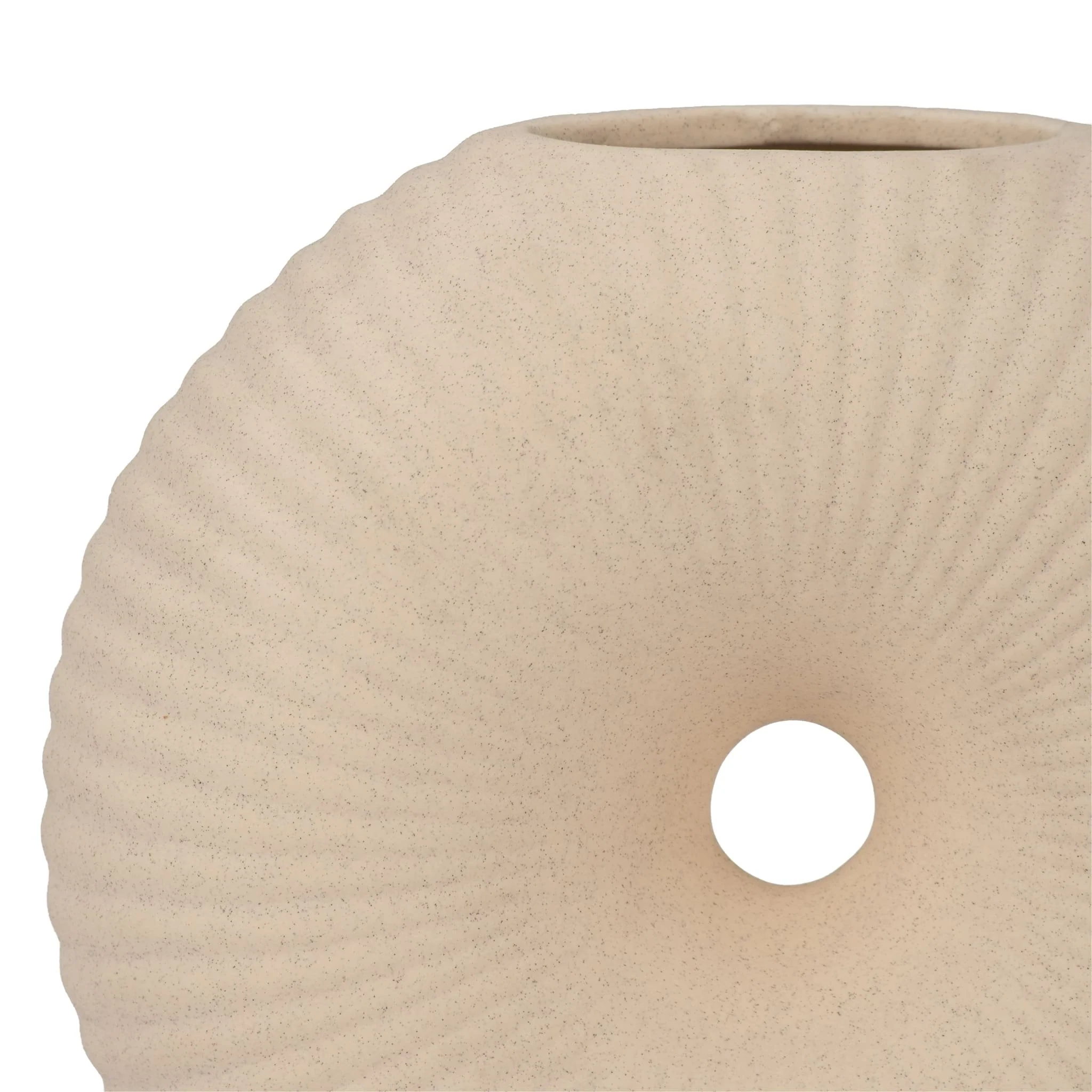 Cer, 7" Donut Hole Vase, Cotton - Image 5