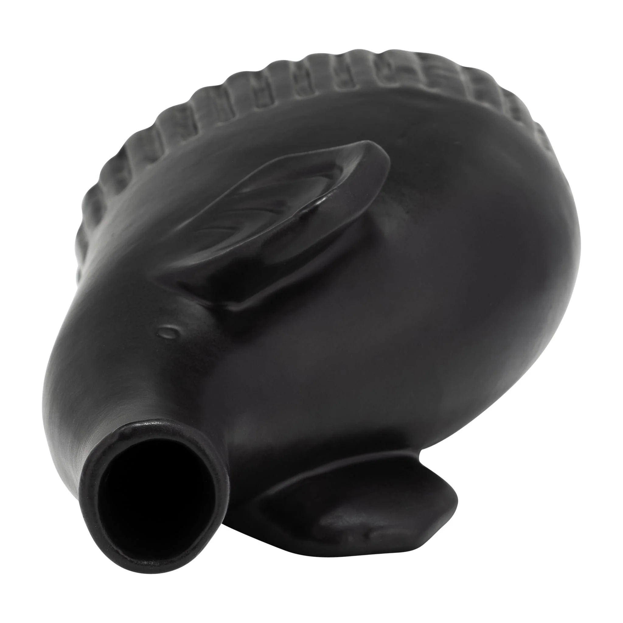 Cer,9",elephant Deco,matte Black - Image 6