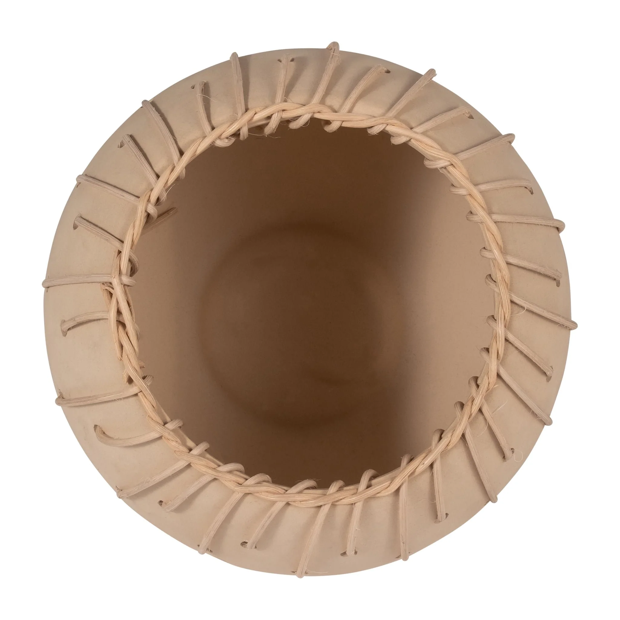 Cer, 9"d Bowl W/ Weaving, Natural - Image 6