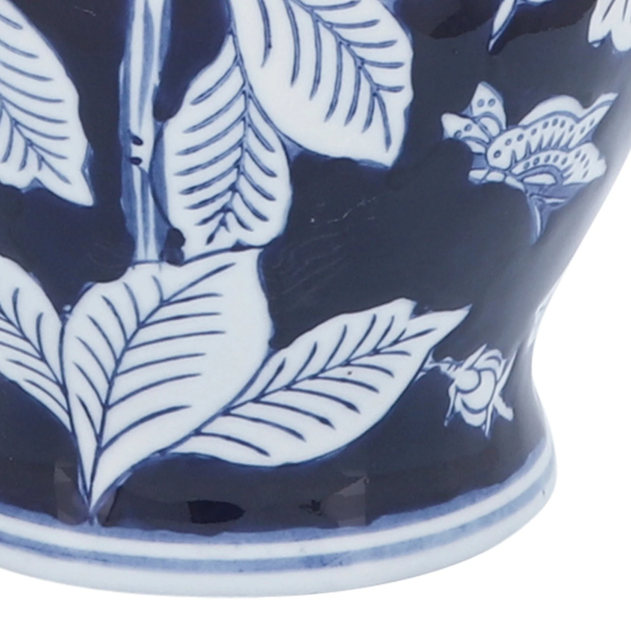 Cer, 9"h Flower Vase, Blue/white - Image 7