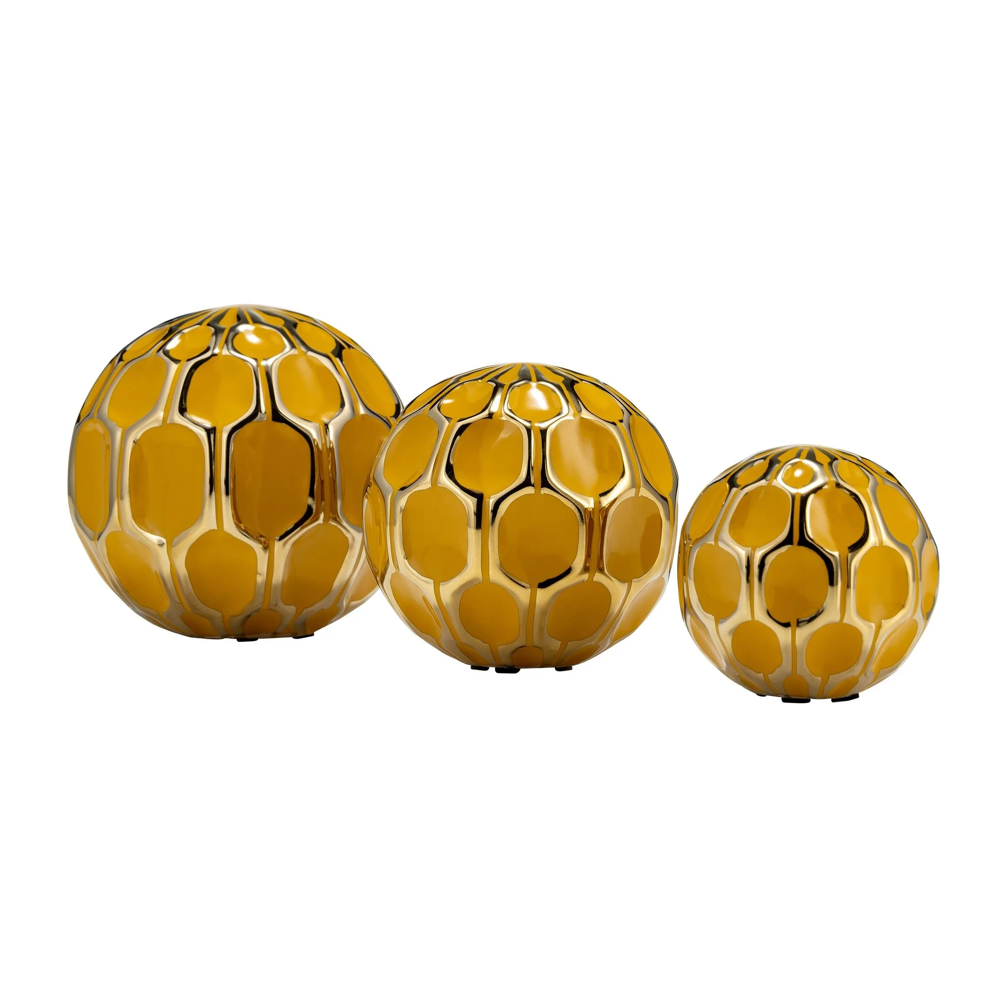 Cer S/3 4/5/6" Orbs, Honey/gold - Image 3