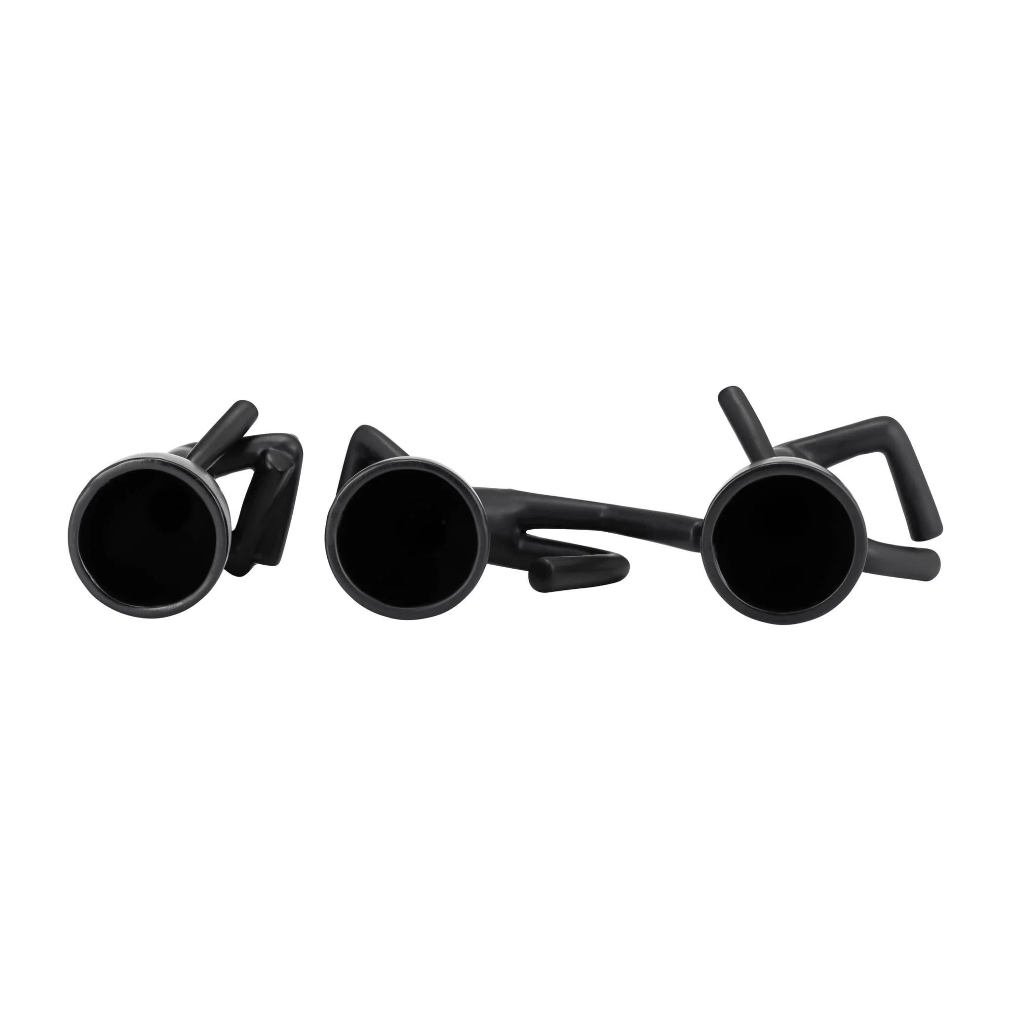 Cer, S/3 8" Sitting Humans, Black - Image 7