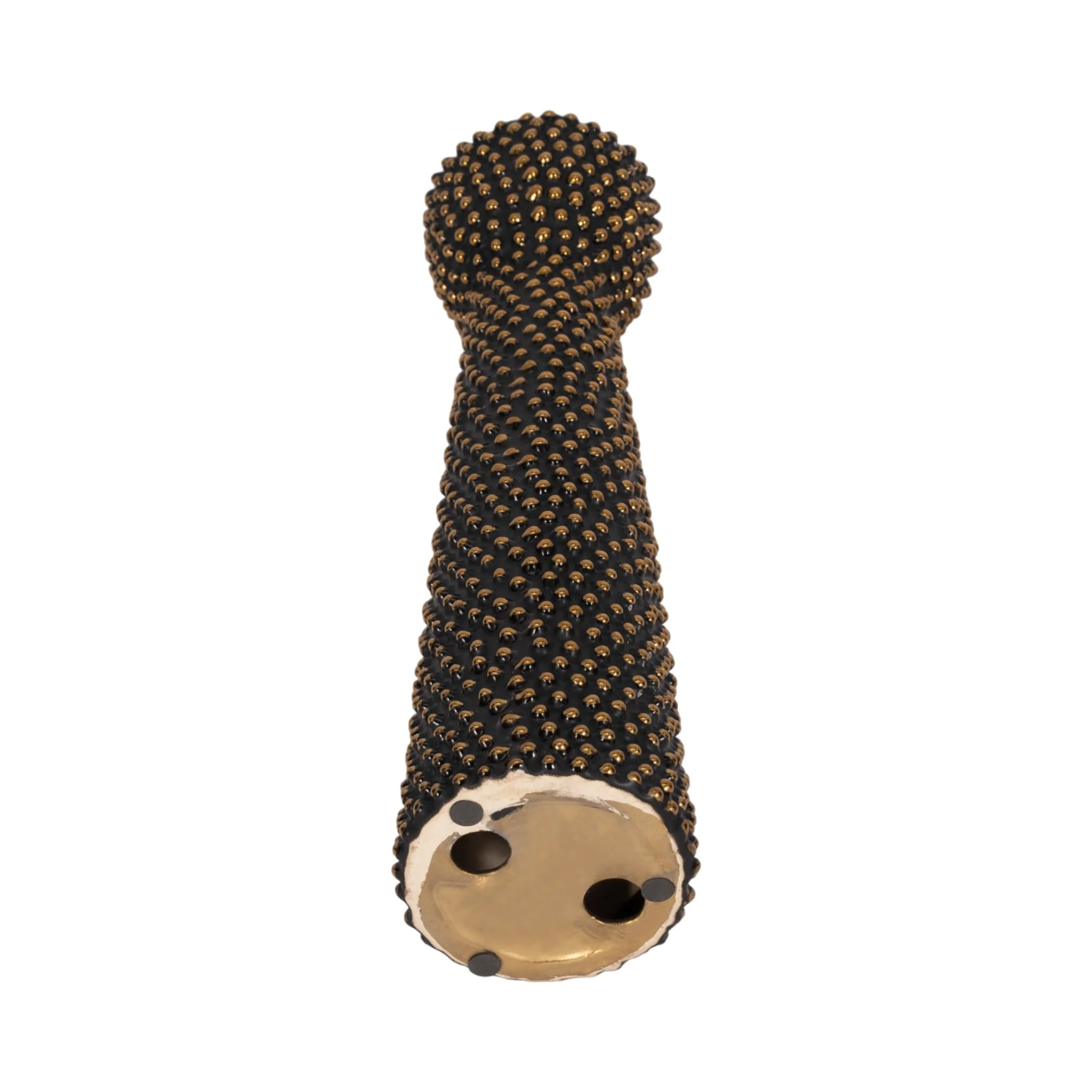 Ceramic 16" Spike Candle Holder Black/gold - Image 6
